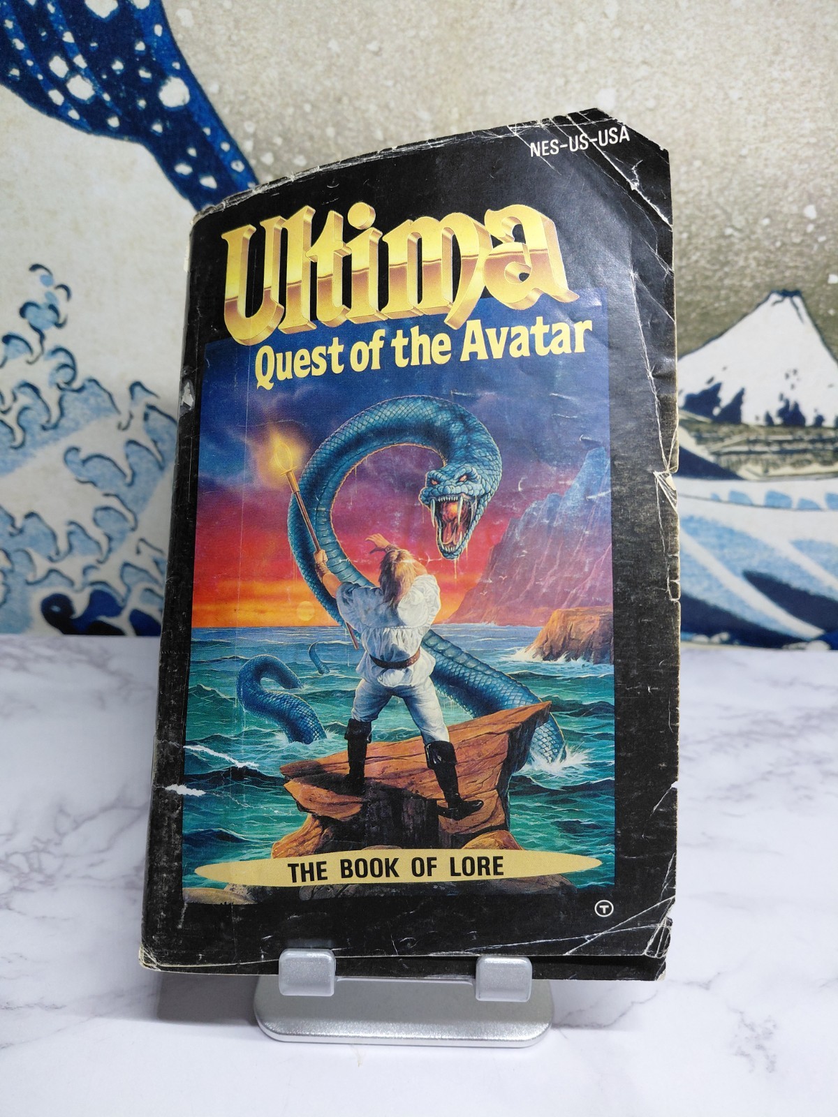 Ultima: Quest of the Avatar Nintendo NES Game Cartridge Authentic Manual Map