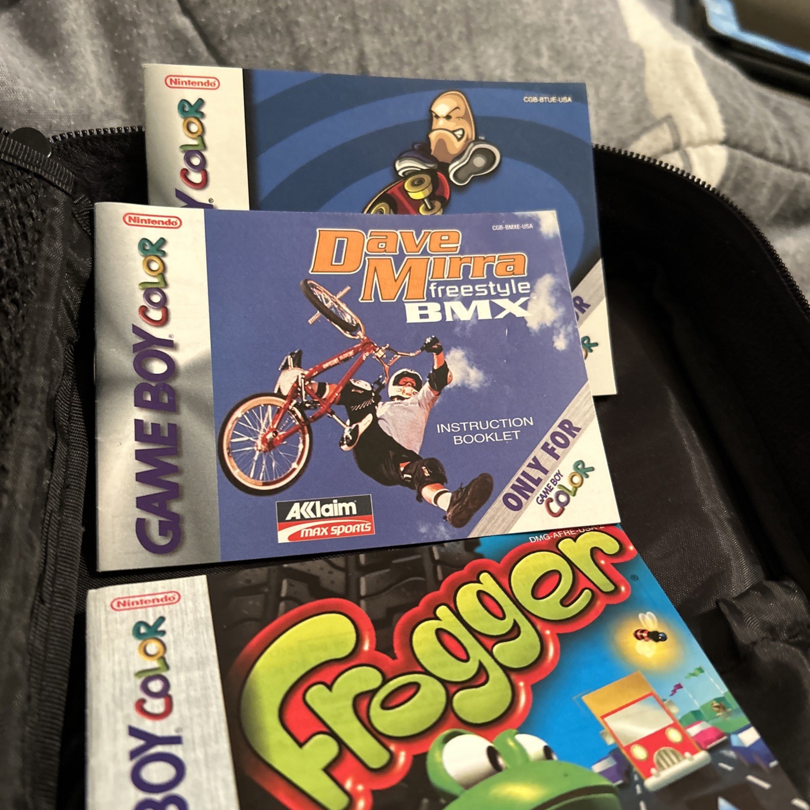 Vintage Mad Catz Carrying Case for Nintendo Gameboy Color~+!2 Games 3 Manuals
