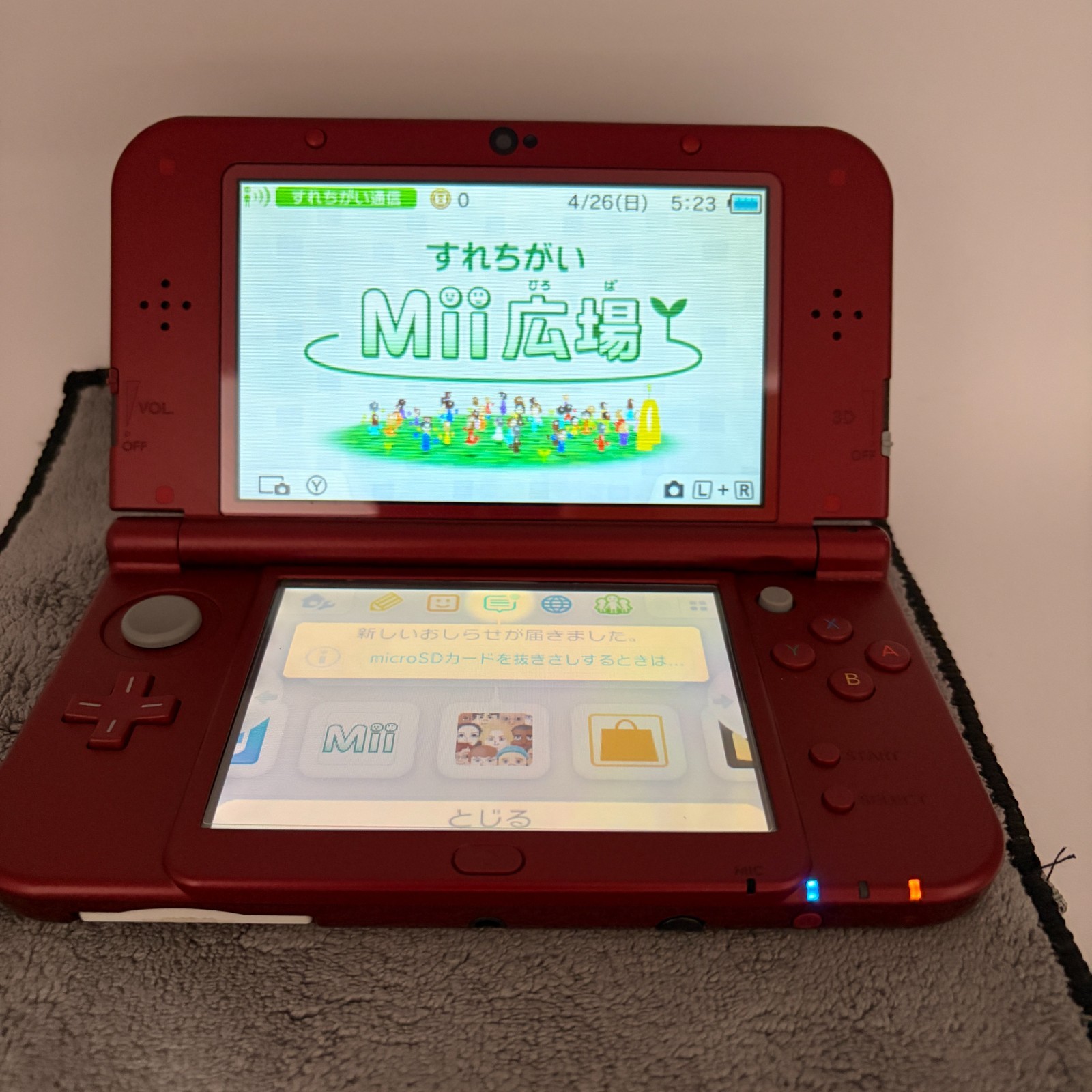 【Near Mint】TOP IPS Nintendo NEW 3DS LL XL Metallic Red Handheld Game Console