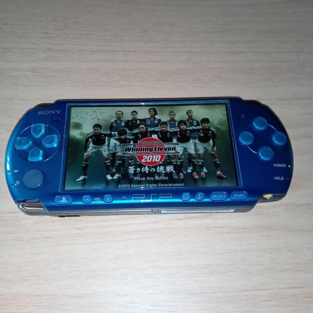 Sony PSP-3000 Vibrant Blue Console CIB Tested