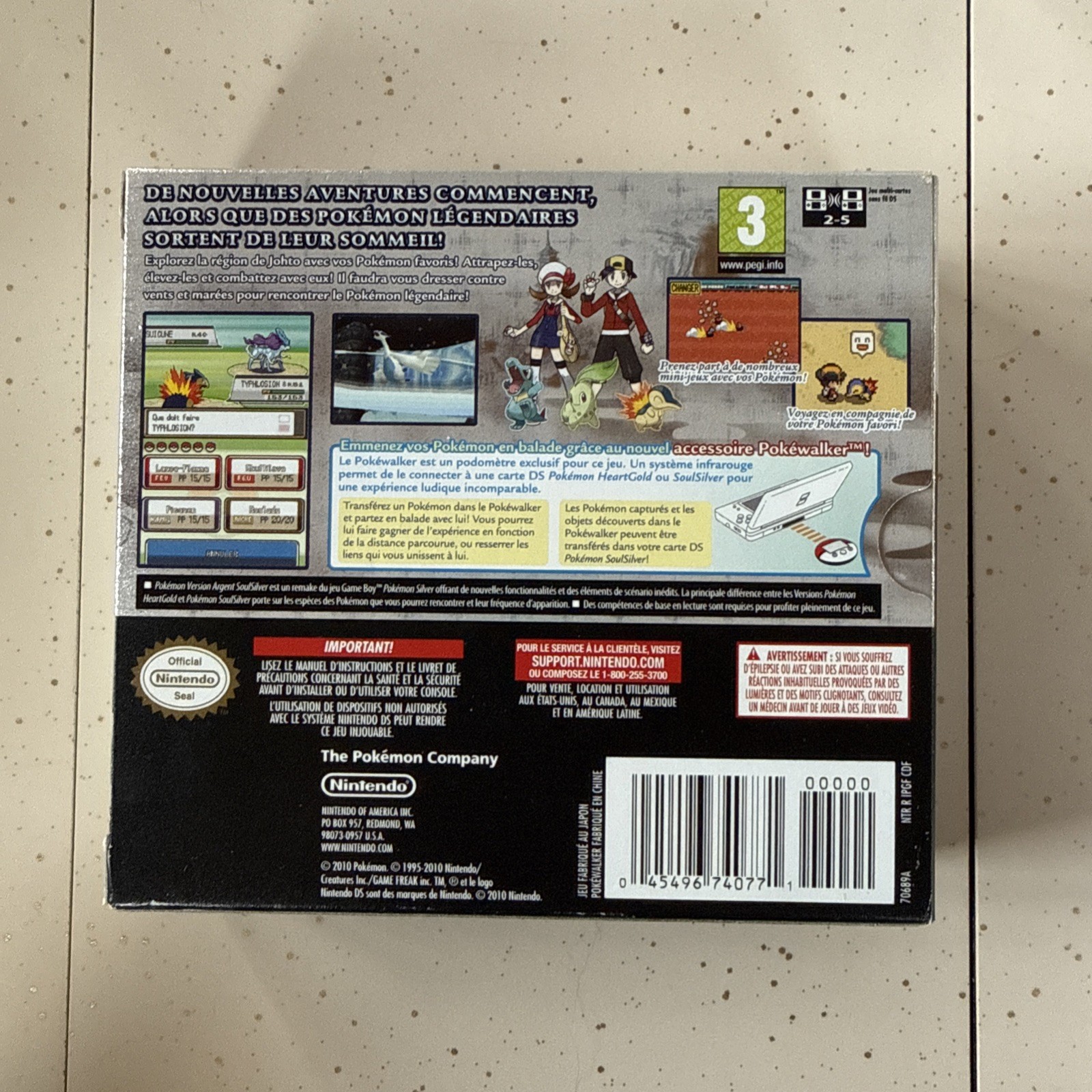 Pokemon Soul Silver FACTORY SEALED – Pokewalker Version -NINTENDO DS – PAL