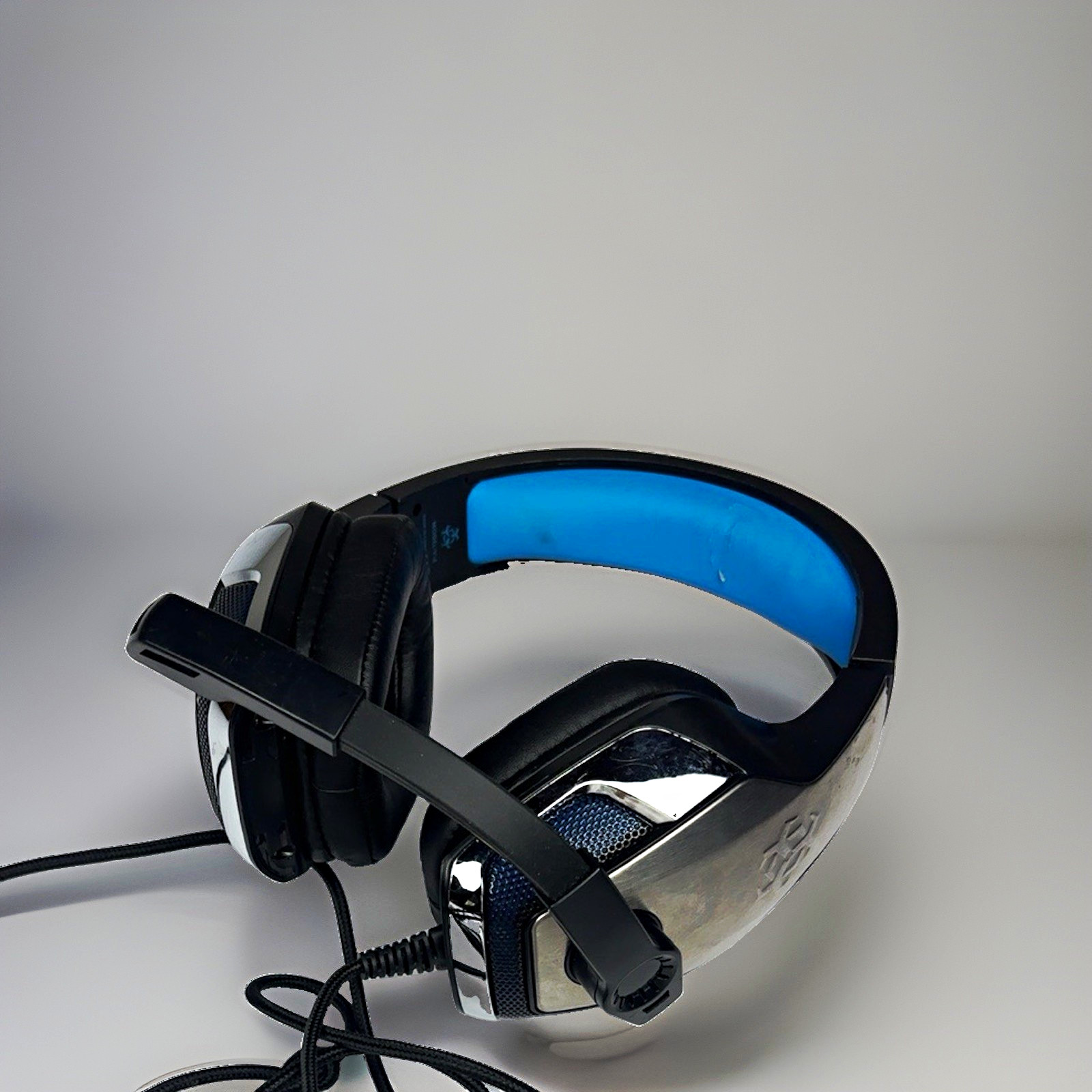Hunterspider V4 USB Wired Gaming Headset 7.1 Surround Mic PC PS4 PS5 Xbox Blue