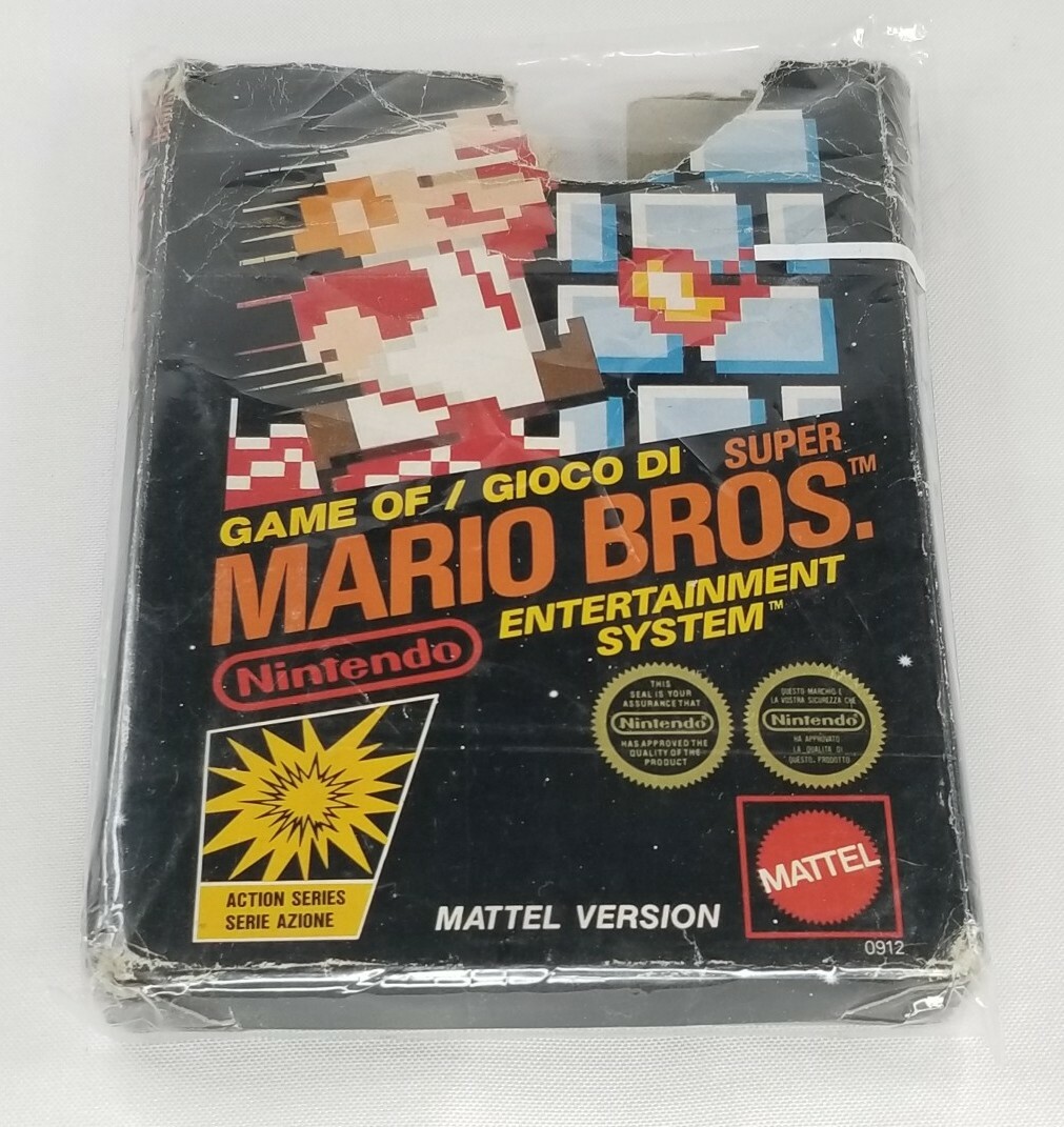 Super Mario Bros Nintendo NES MATTEL VERSION ITALY IMPORT RARE TESTED VHTF HTF
