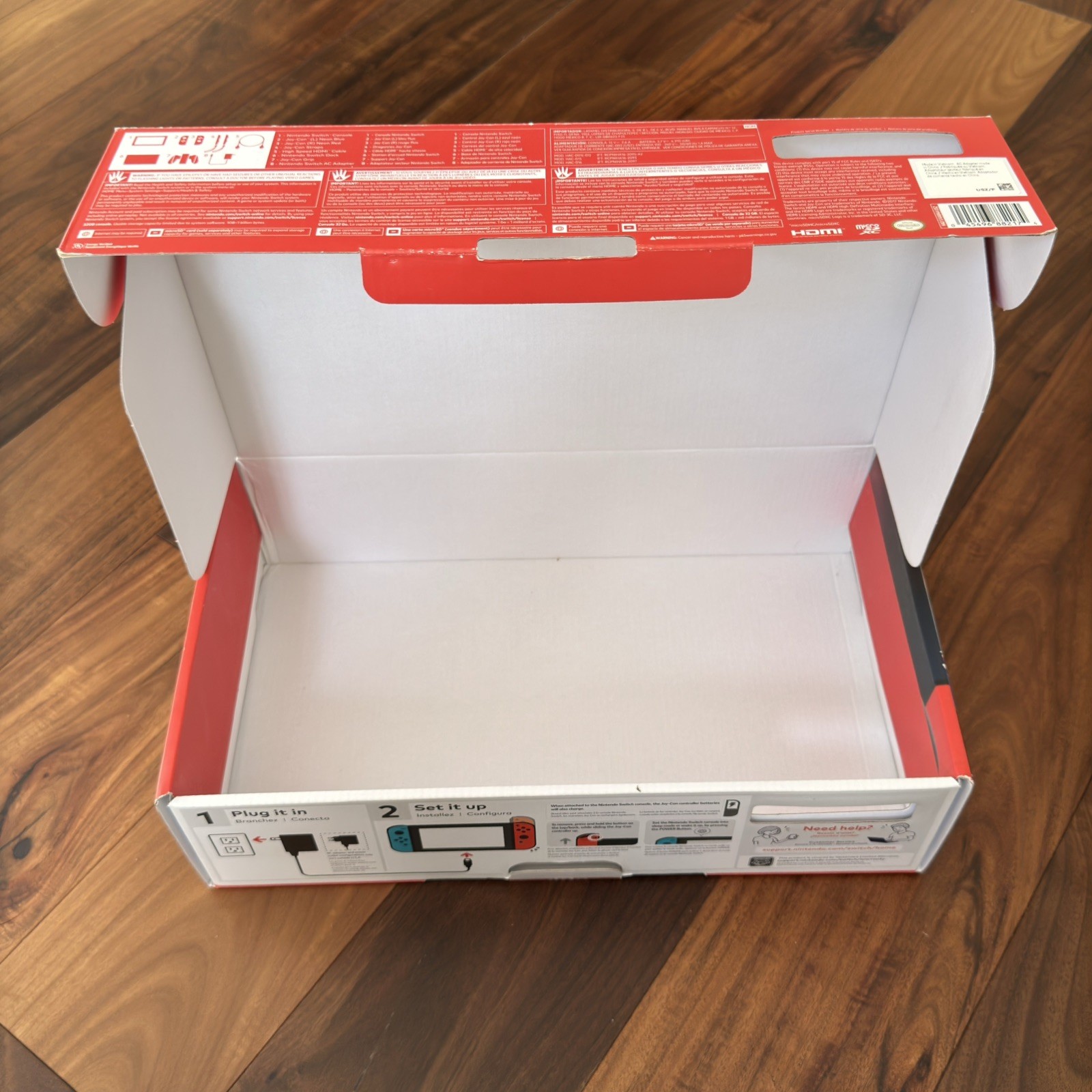 Nintendo Switch – BOX ONLY – Red & Blue Authentic Box – NO Console