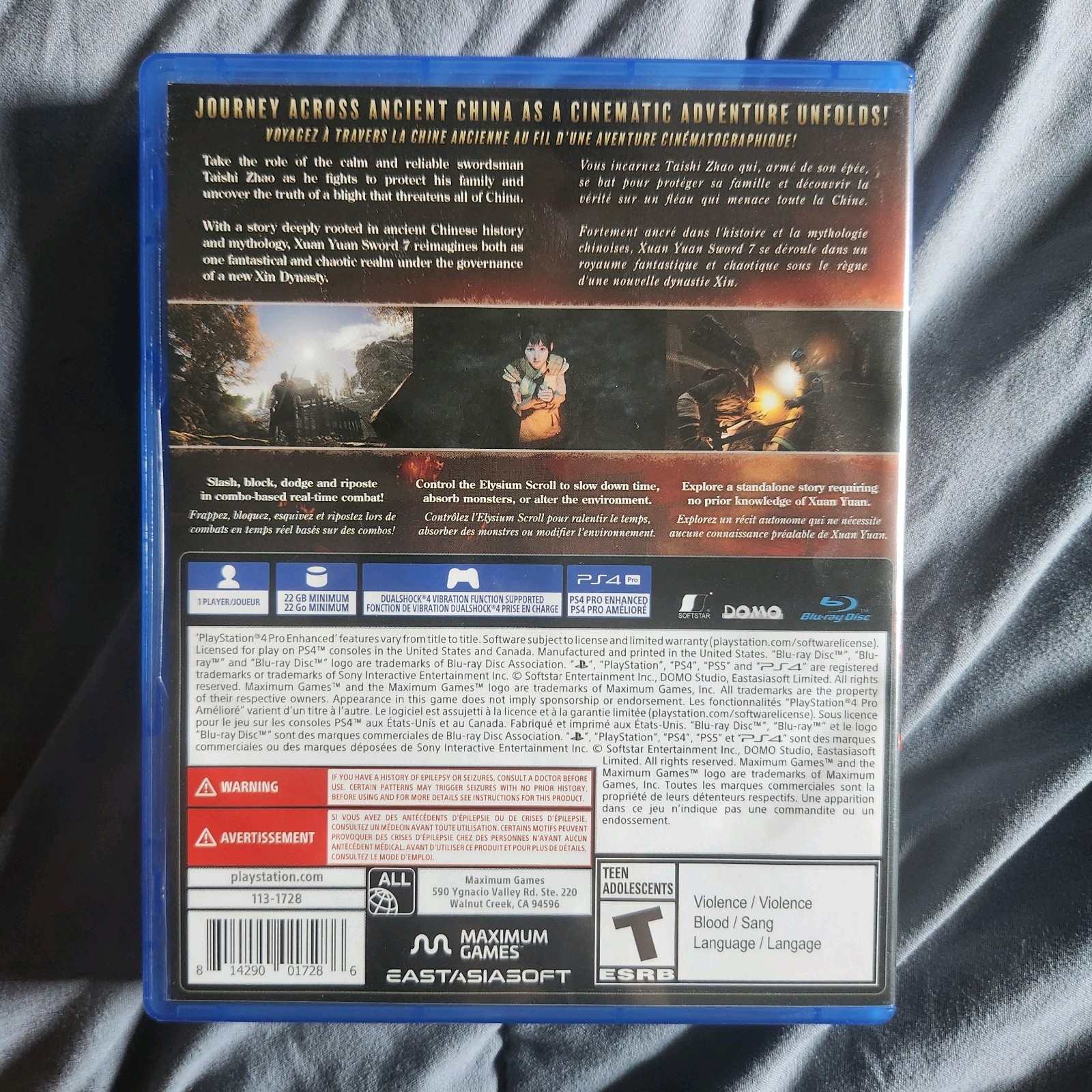Sony Playstion 4: Xuan Yuan Sword 7 (Pre-owned)