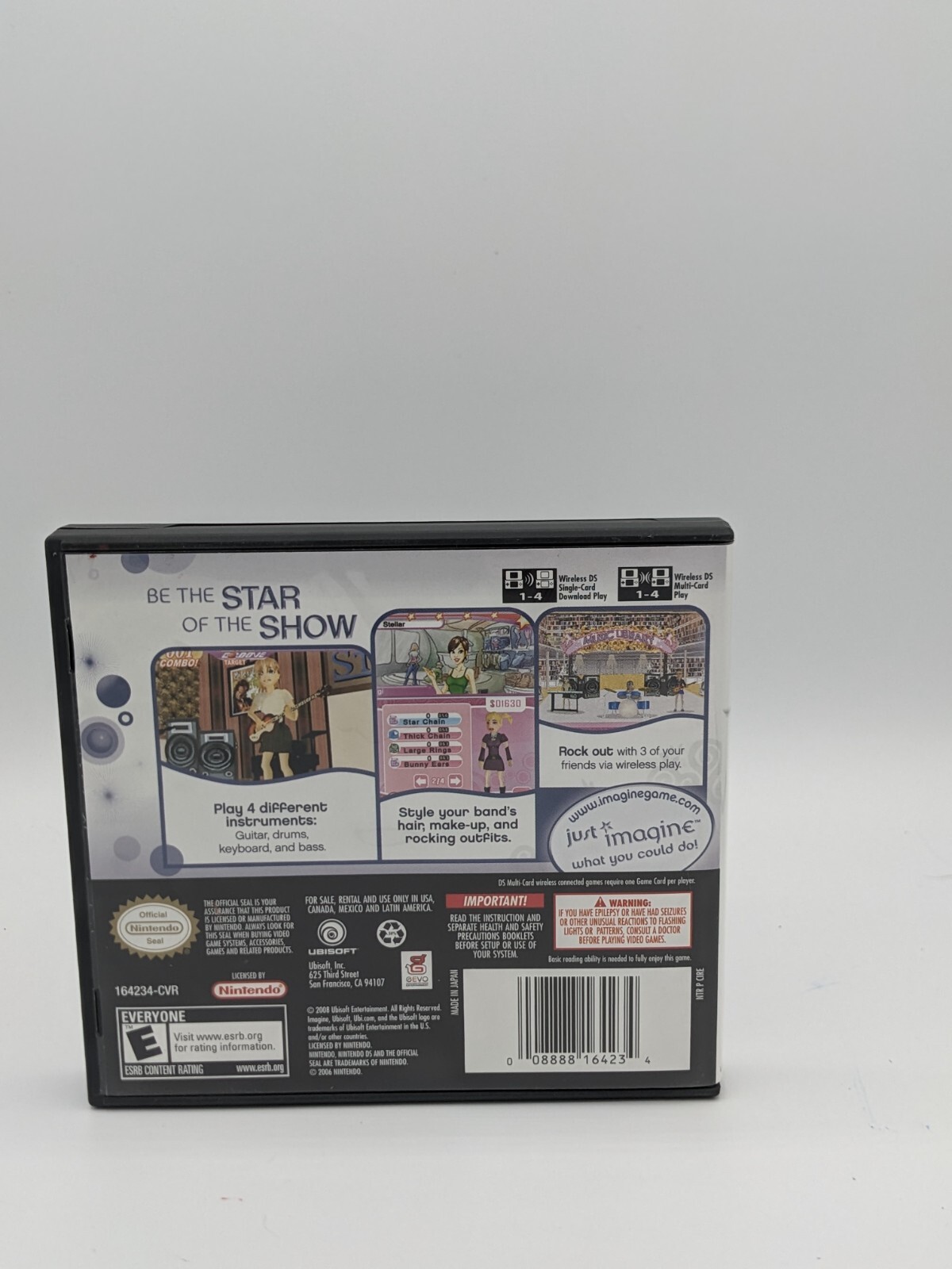 Nintendo DS Imagine Rock Star – Complete in Box w/ Manual