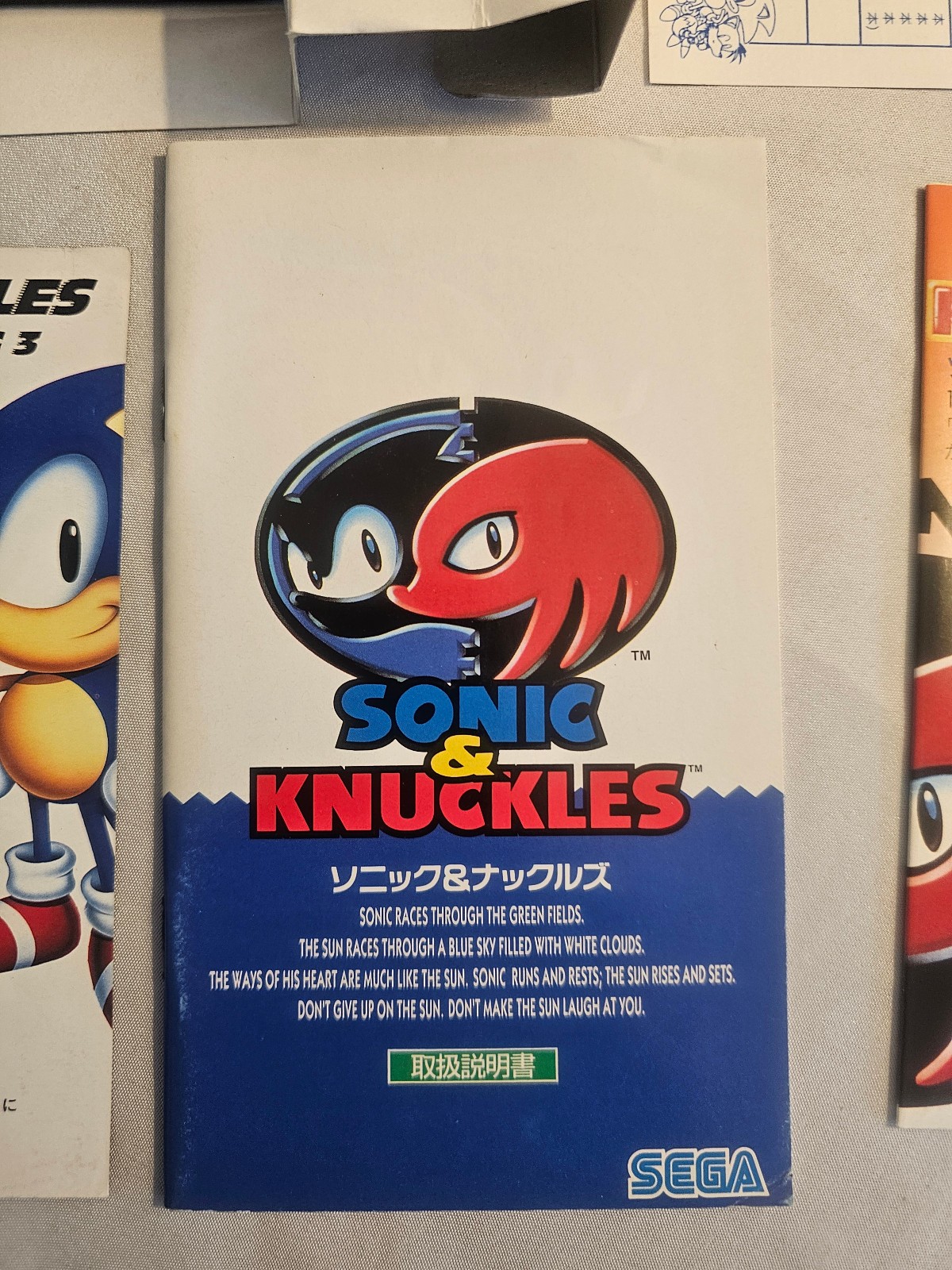 SONIC & KNUCKLES SEGA Mega Drive GENESIS JPN CIB with Manual