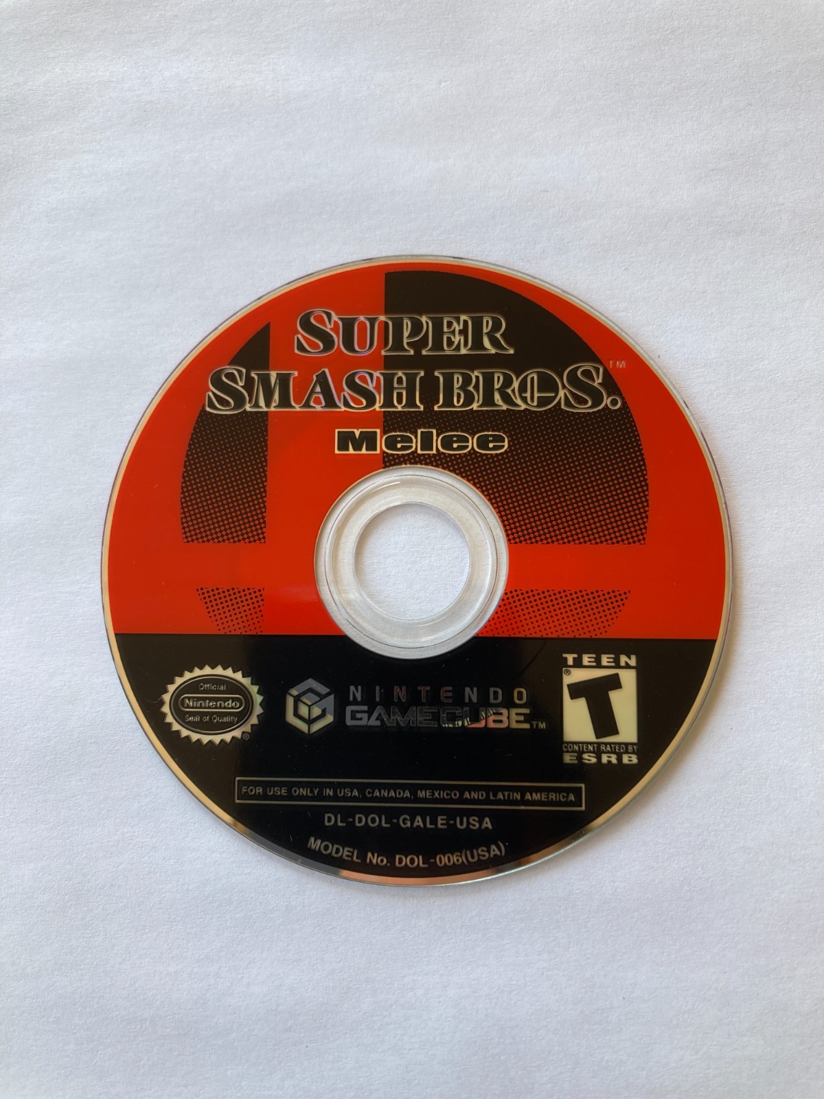 Super Smash Bros Melee (Nintendo GameCube, 2001) – Disc Only – Tested, works