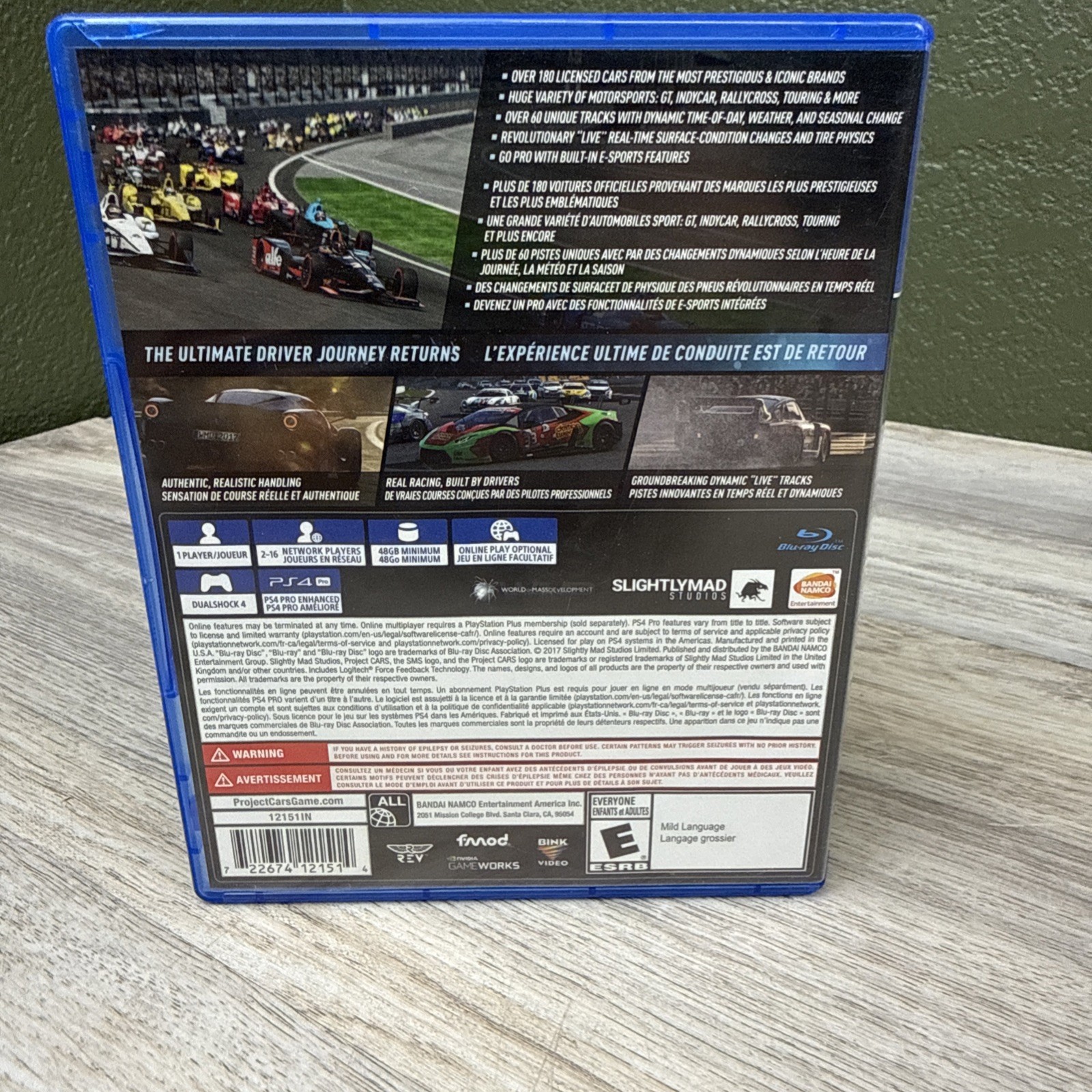 Project Cars 2: Day One Edition PlayStation 4, Tested, Very Clean And Working