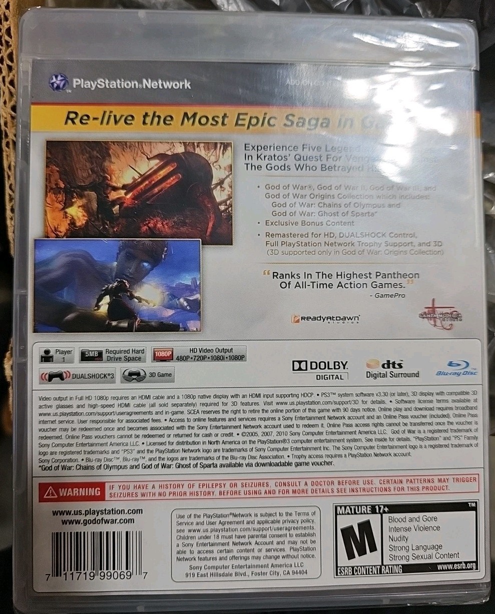 God Of War Saga – PS3 – Brand New | Sealed VG