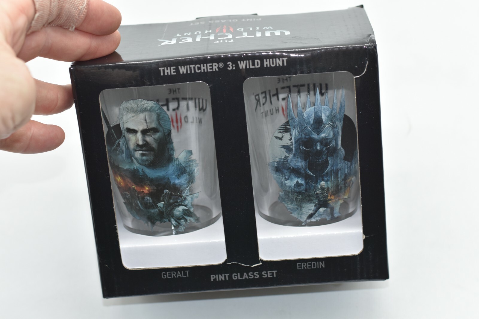 Dark Horse Comics Witcher Wild Hunt 3 🐺 Geralt Eredin Pint Glasses 🧊 FAST SHIP