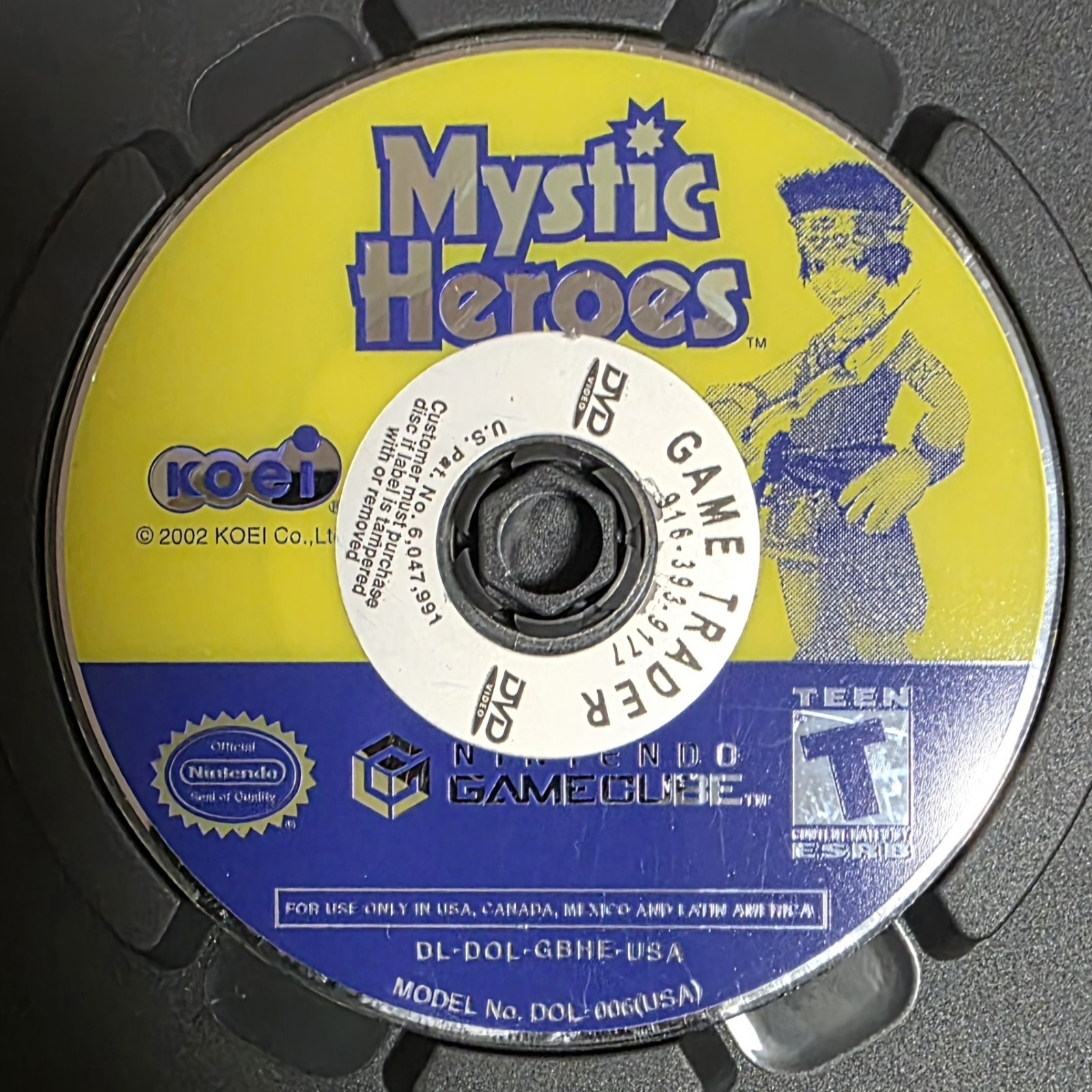 Mystic Heroes (Nintendo GameCube, 2002) KOEI Disc Only, Tested