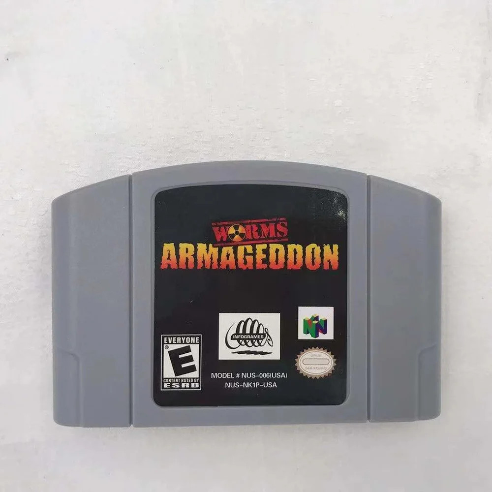 N64 American Version Game Cartridges, Worms, Harvest Moon 2 Clay Warriors & more