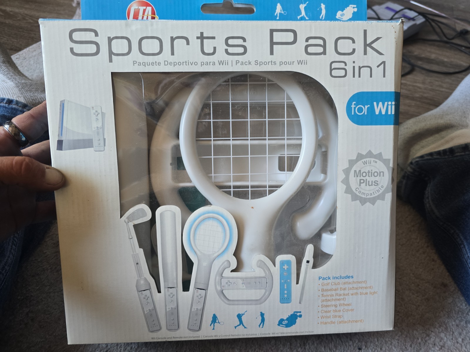 CTA Nintendo Wii Sports Accessory Pack 6 in 1 Motion Plus Compatible Bundle