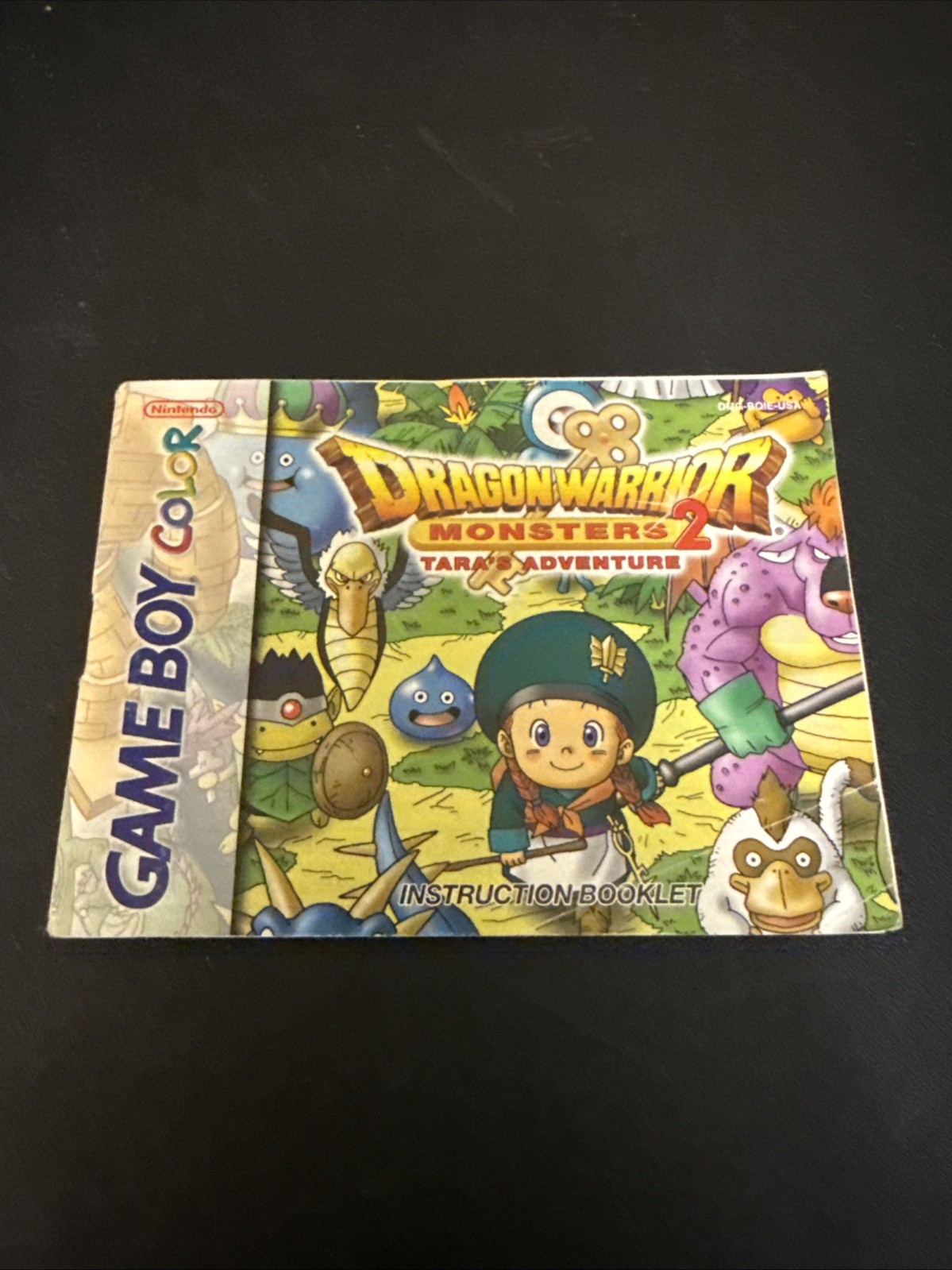 Dragon Warrior Monsters 2: Tara’s Adventure GameBoy Color GBC Manual Only RPG