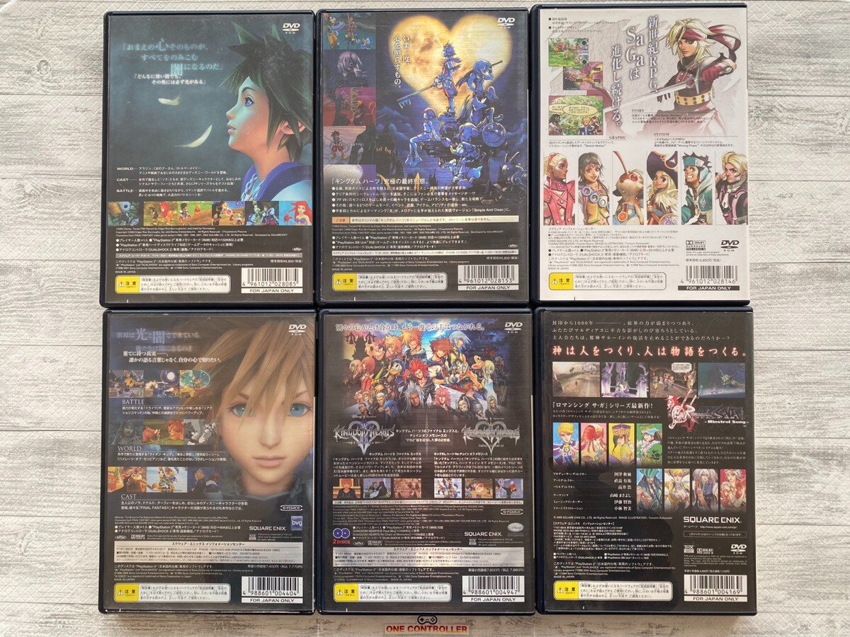 SONY PS2 Kingdom Hearts Ⅰ＆ Ⅱ & Final Mix & Unlimited Romancing Saga from Japan