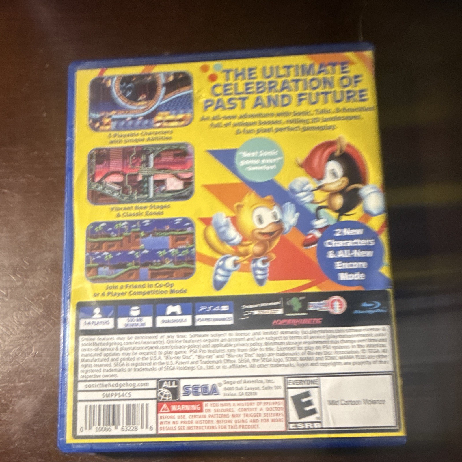 SEGA Sonic Mania Plus Sony PlayStation 4 E-Everyone NTSC-U/C Multiplayer