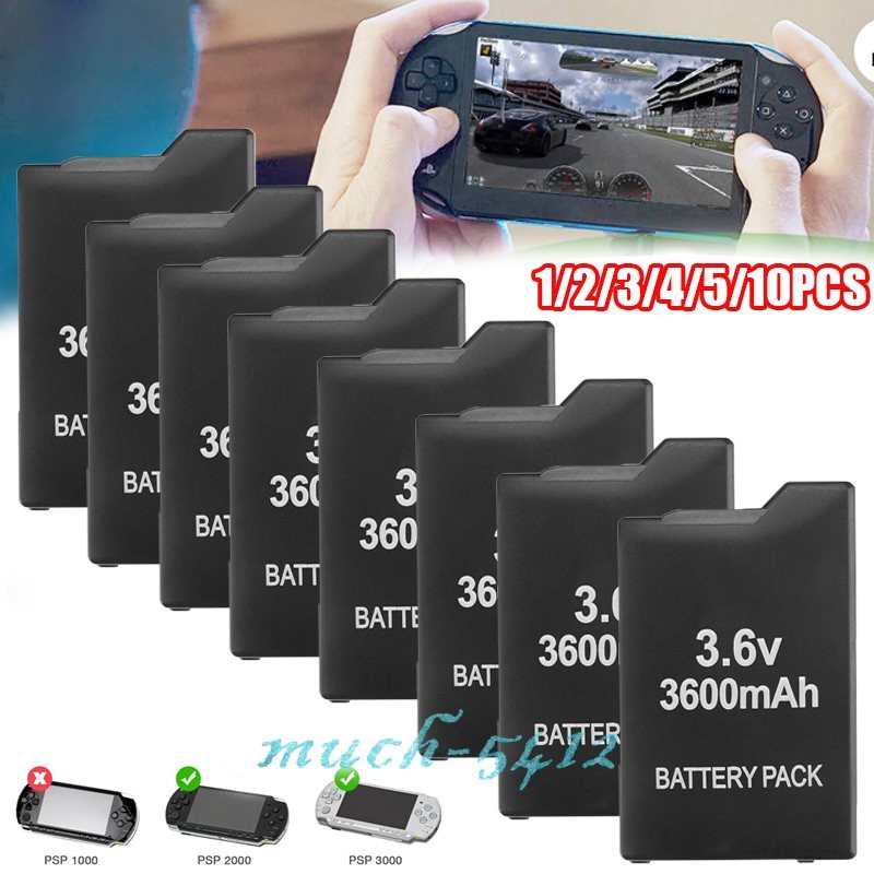 Battery for PSP Slim 2000 2001 2006 3000 3001 Rechargeable Replacement 3600mAh