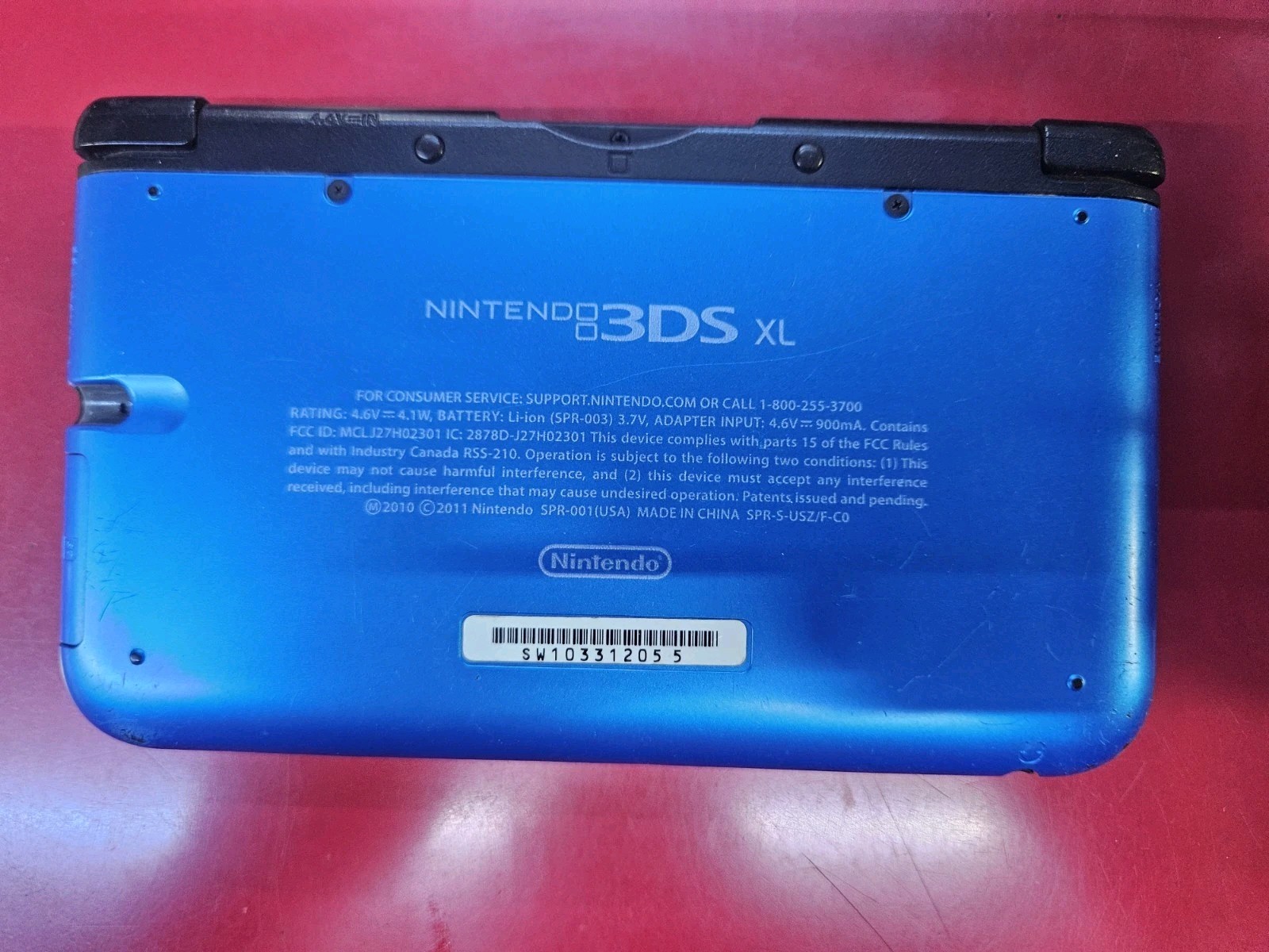 Nintendo 3DS LL Launch Edition Blue & Black Handheld CIB ( Read Description)