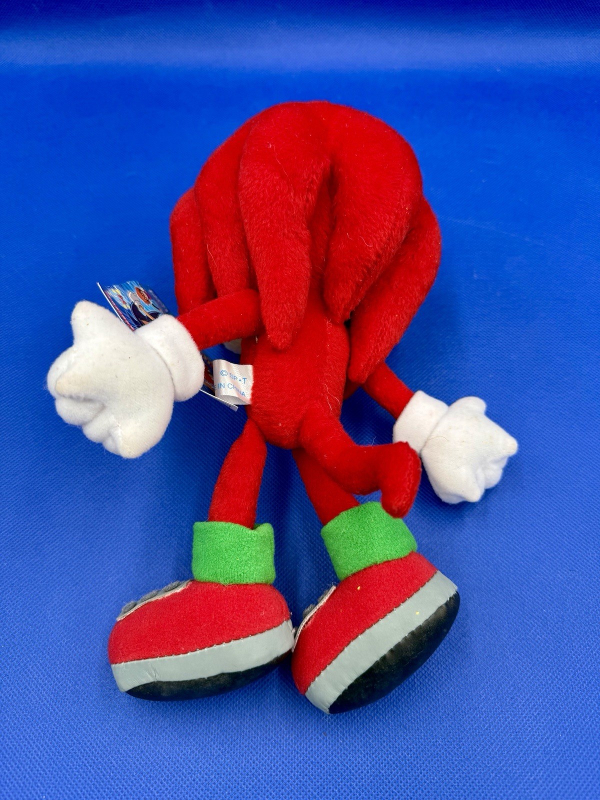 Knuckles Echidna Sonic X Plush 2003 SEGA Toys Cartoon TV Show Hedgehog Hedge