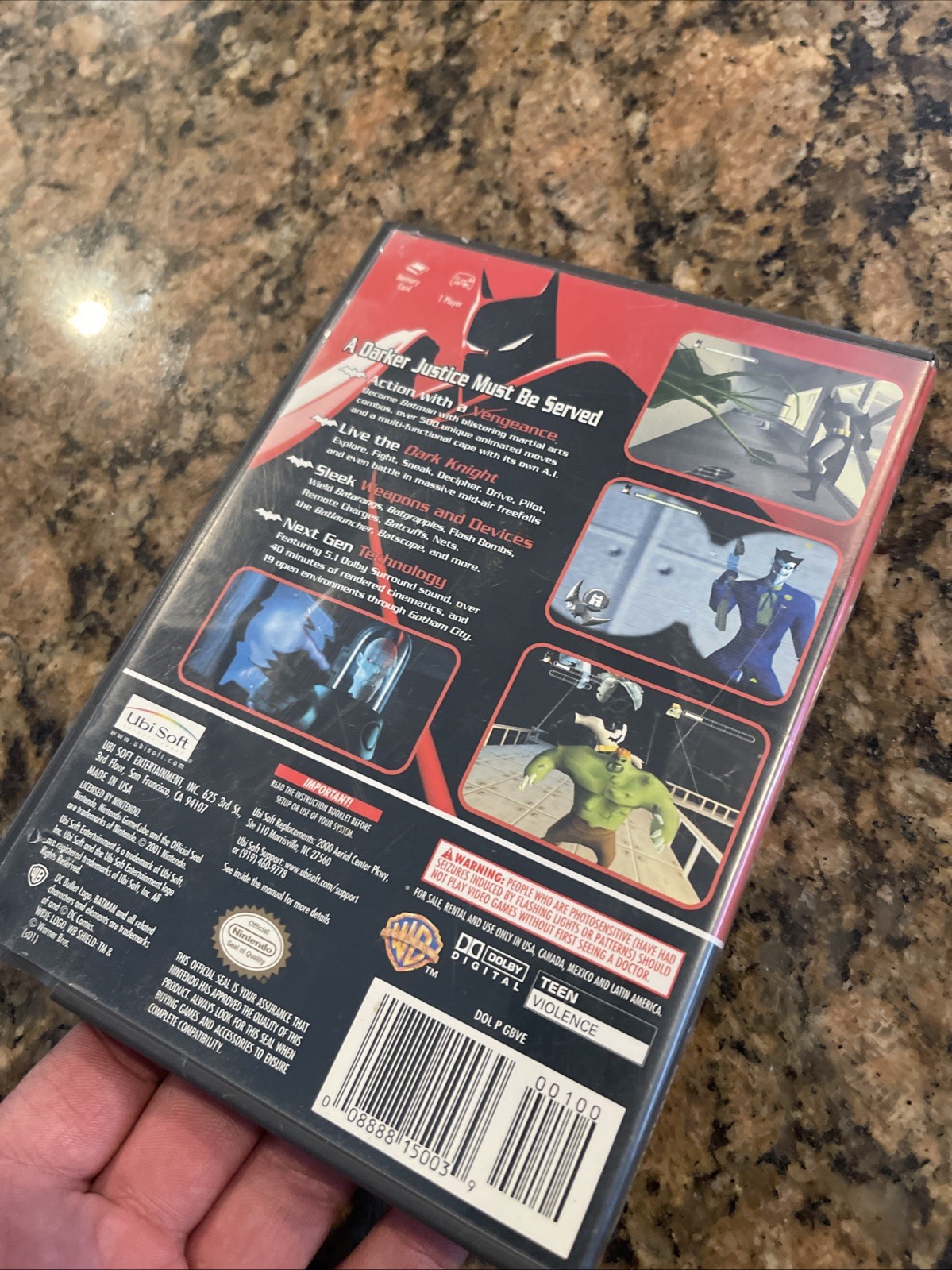Batman: Vengeance (Nintendo GameCube, 2001) Complete in box CIB TESTED WORKING