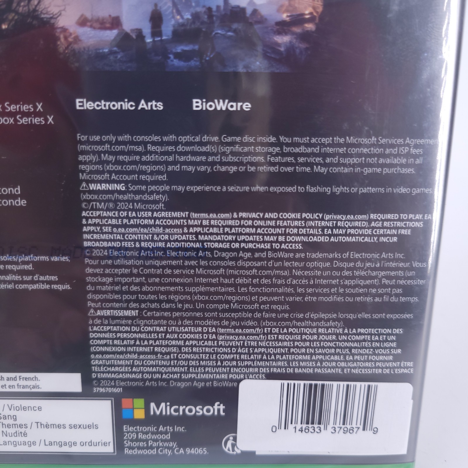 DRAGON AGE The Veilguard Microsoft Xbox Series X BRAND NEW