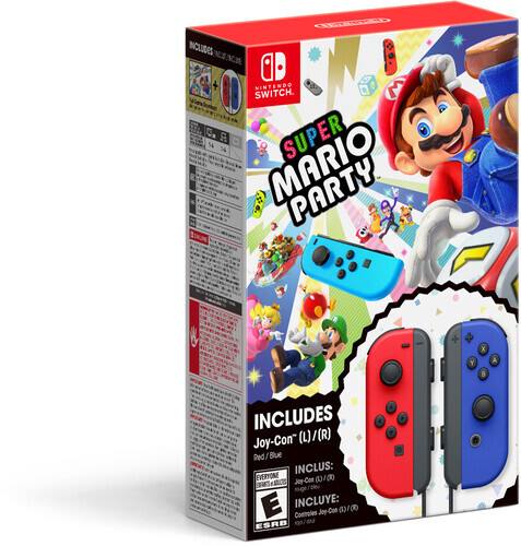 Super Mario Party + Red & Blue Joy-Con Bundle – Nintendo Switch