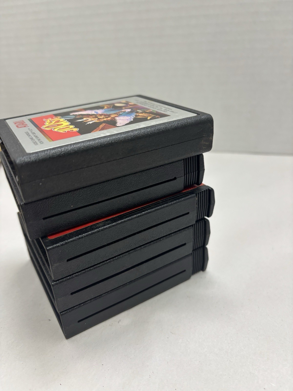 Vintage Atari 2600 Lot 5 Joust River Raid Freeway Laser Blast Karate Tested