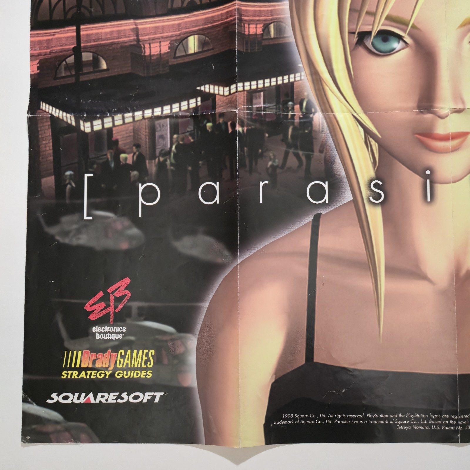 RARE Parasite Eve 1998 Electronics Boutique Brady Games 28″ Promotional Poster