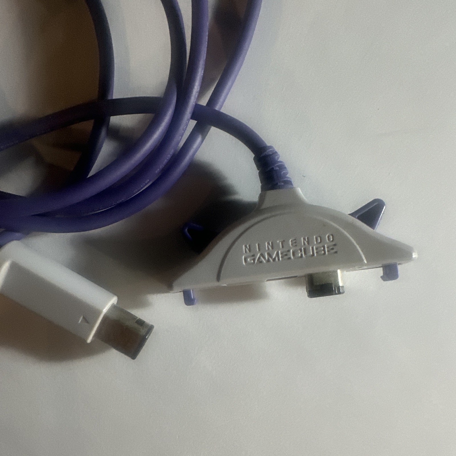Nintendo GameCube Link Cable 6ft Purple/Gray Wired Proprietary Connector