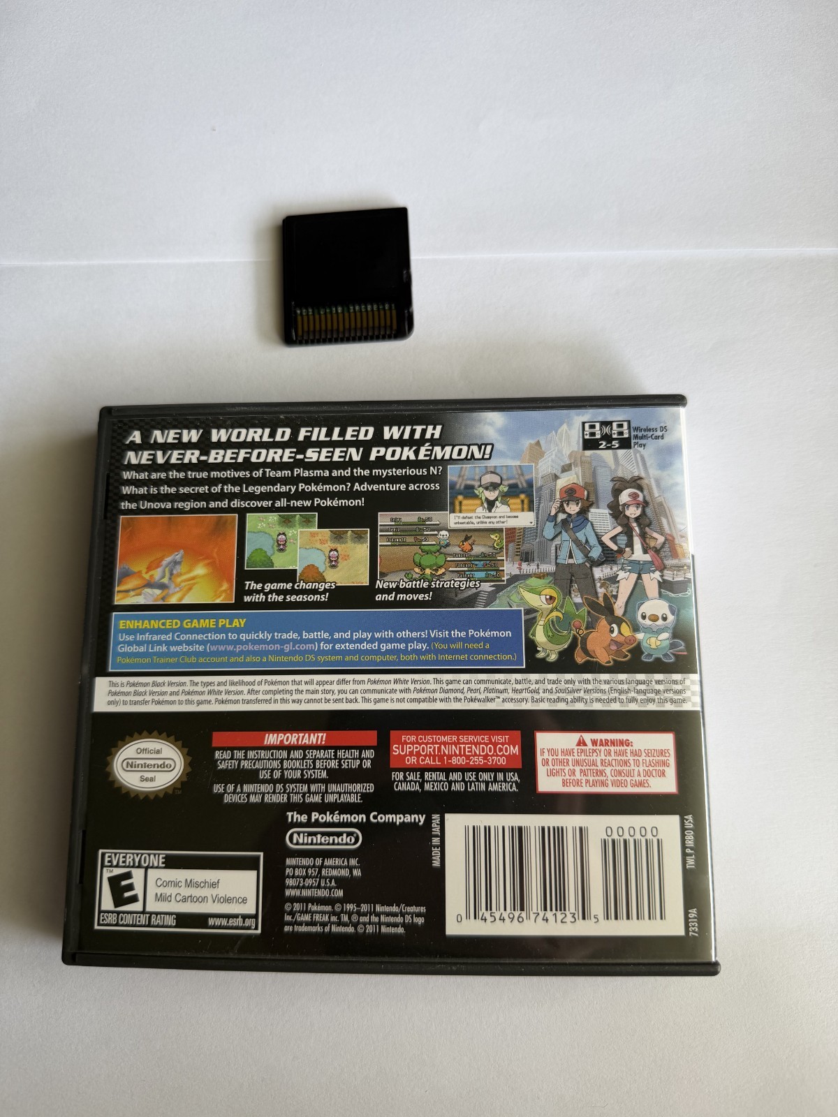 Pokemon Black Version (Nintendo DS, 2011) CIB Complete In Box