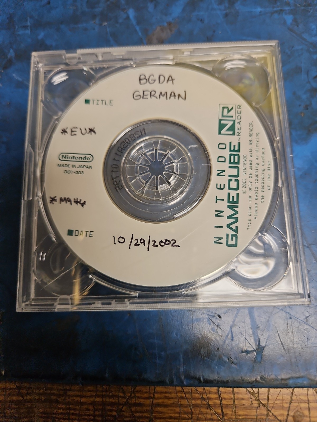 GameCube Baulders Gate NR Disc BGDA German Prototype NPDP-Development/Debug Kit