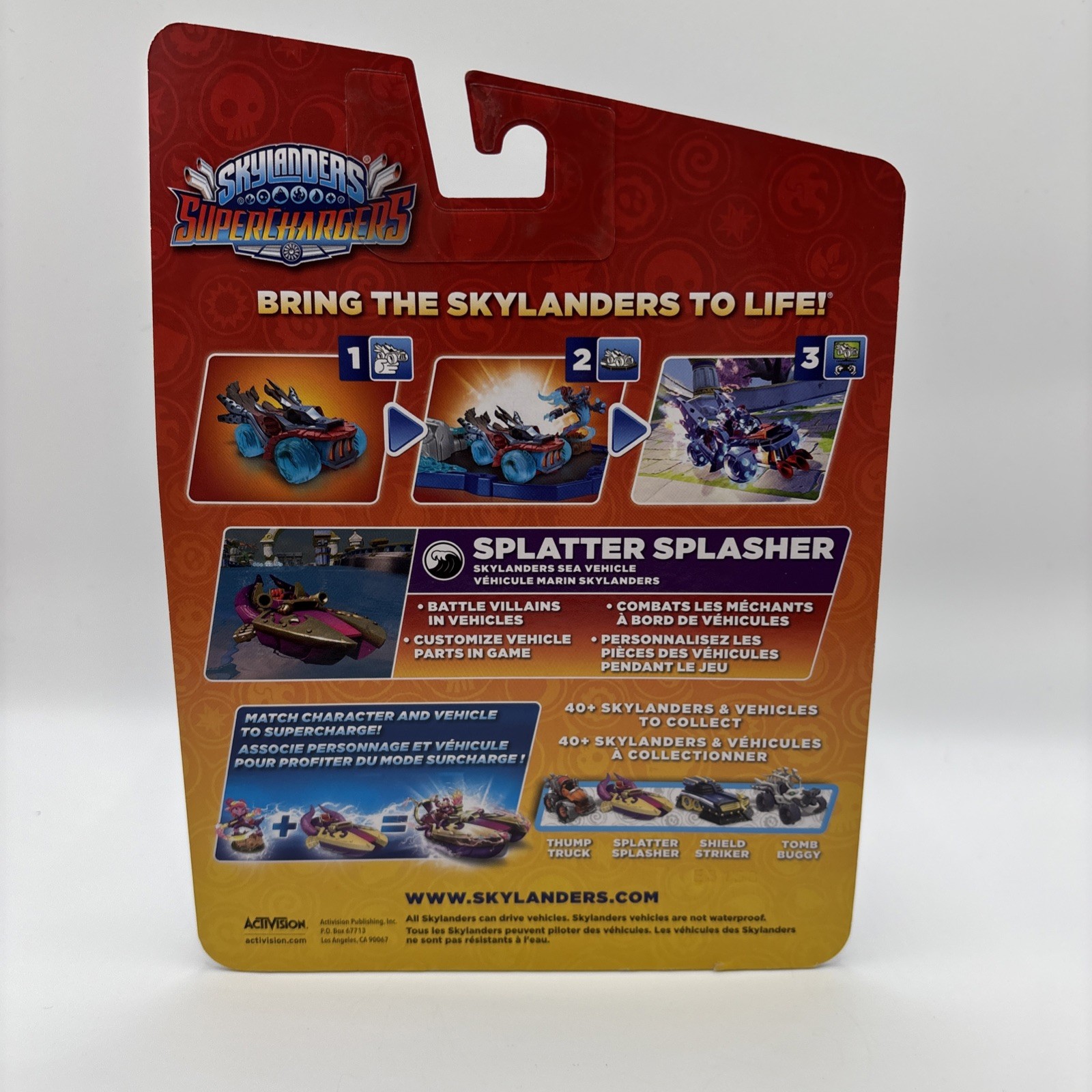 Skylanders Superchargers Splatter Splasher Vehicle XBox Playstation Wii NEW