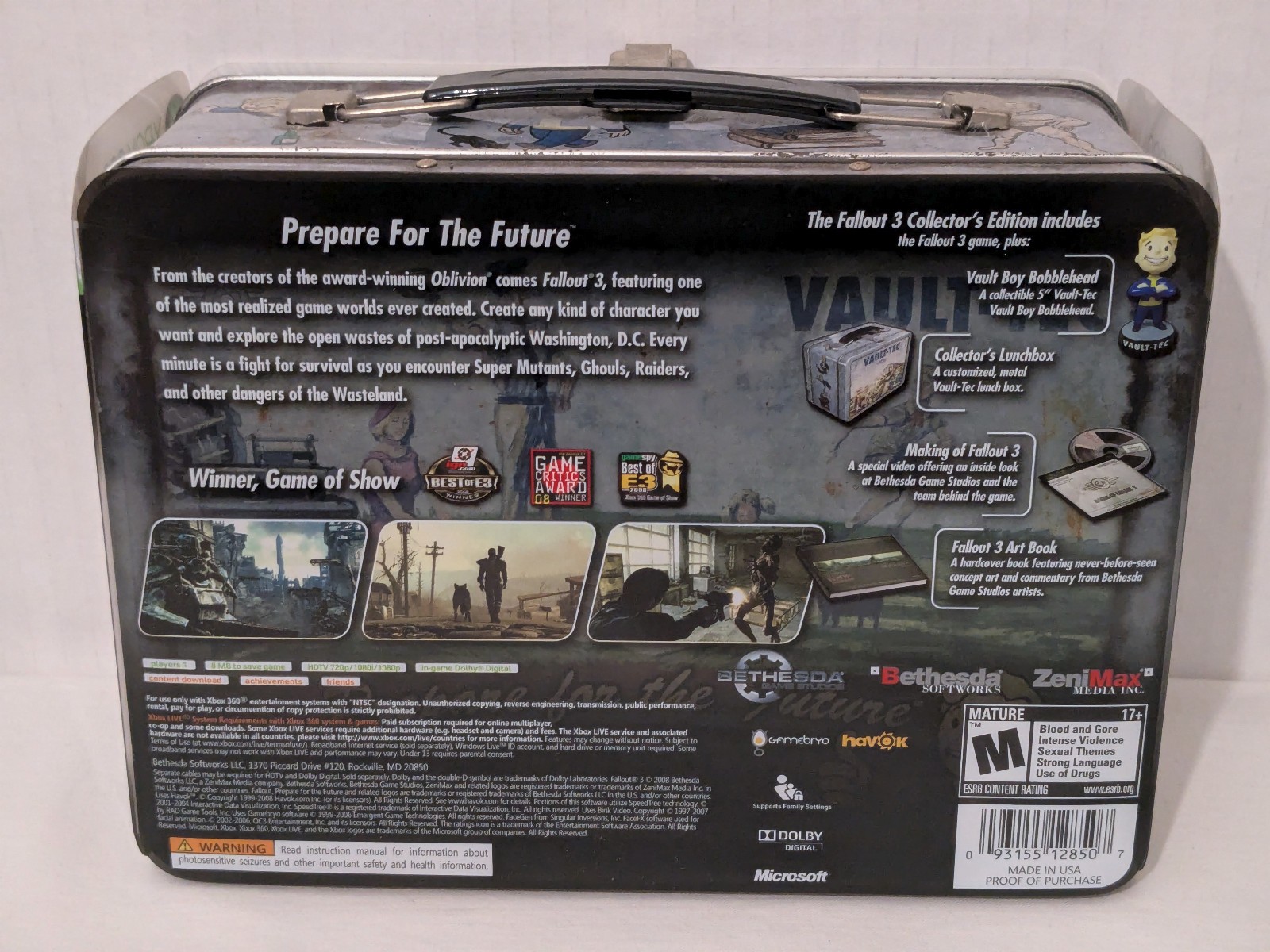 Fallout 3 Limited Collectors Edition – Microsoft Xbox 360 Complete CIB