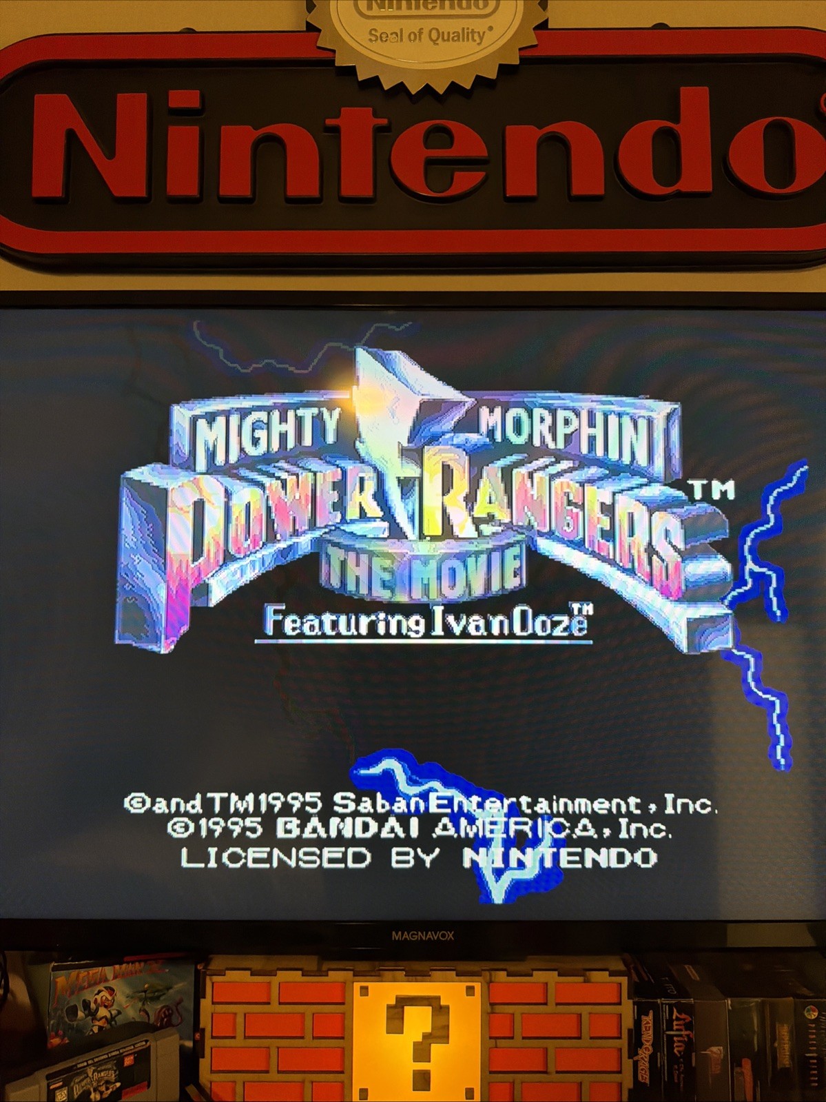 Mighty Morphin Power Rangers The Movie Super Nintendo Game SNES Authentic Clean