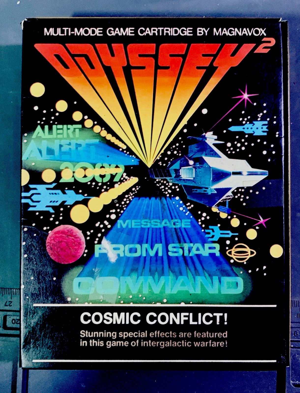 Magnavox Odyssey 2 Cosmic Conflict 1978 CIB TESTED
