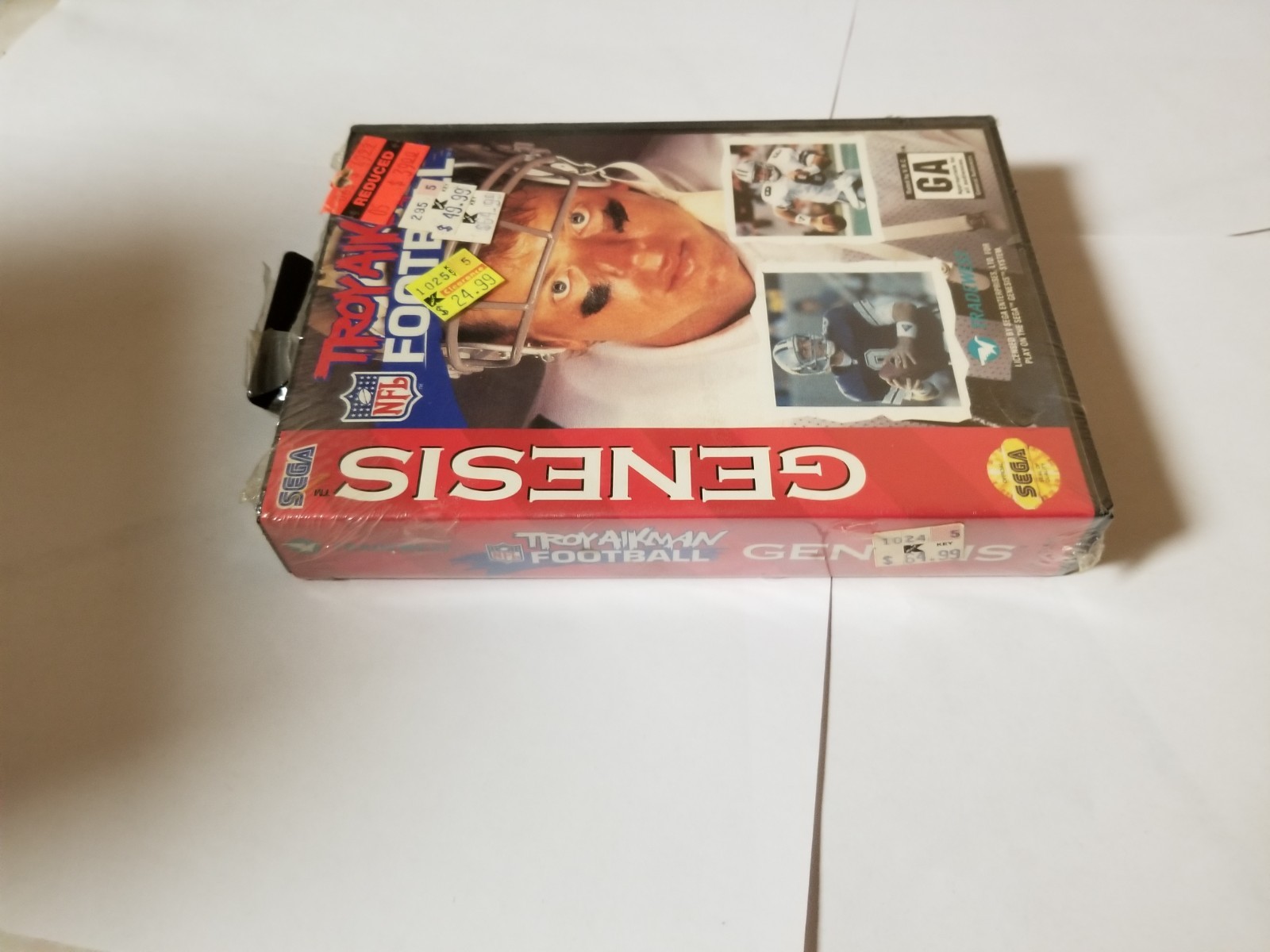 Troy Aikman NFL Football (Sega Genesis, 1994) new