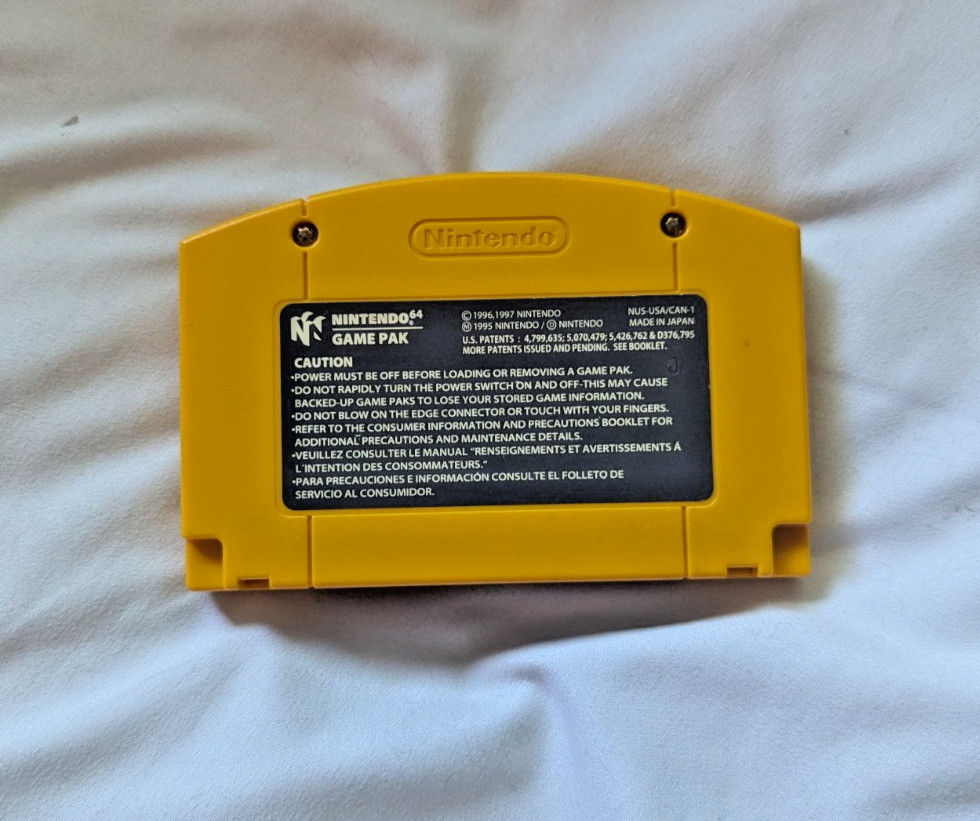Donkey Kong 64 (Nintendo 64 N64, 1997) – Authentic, Tested & Working – yellow