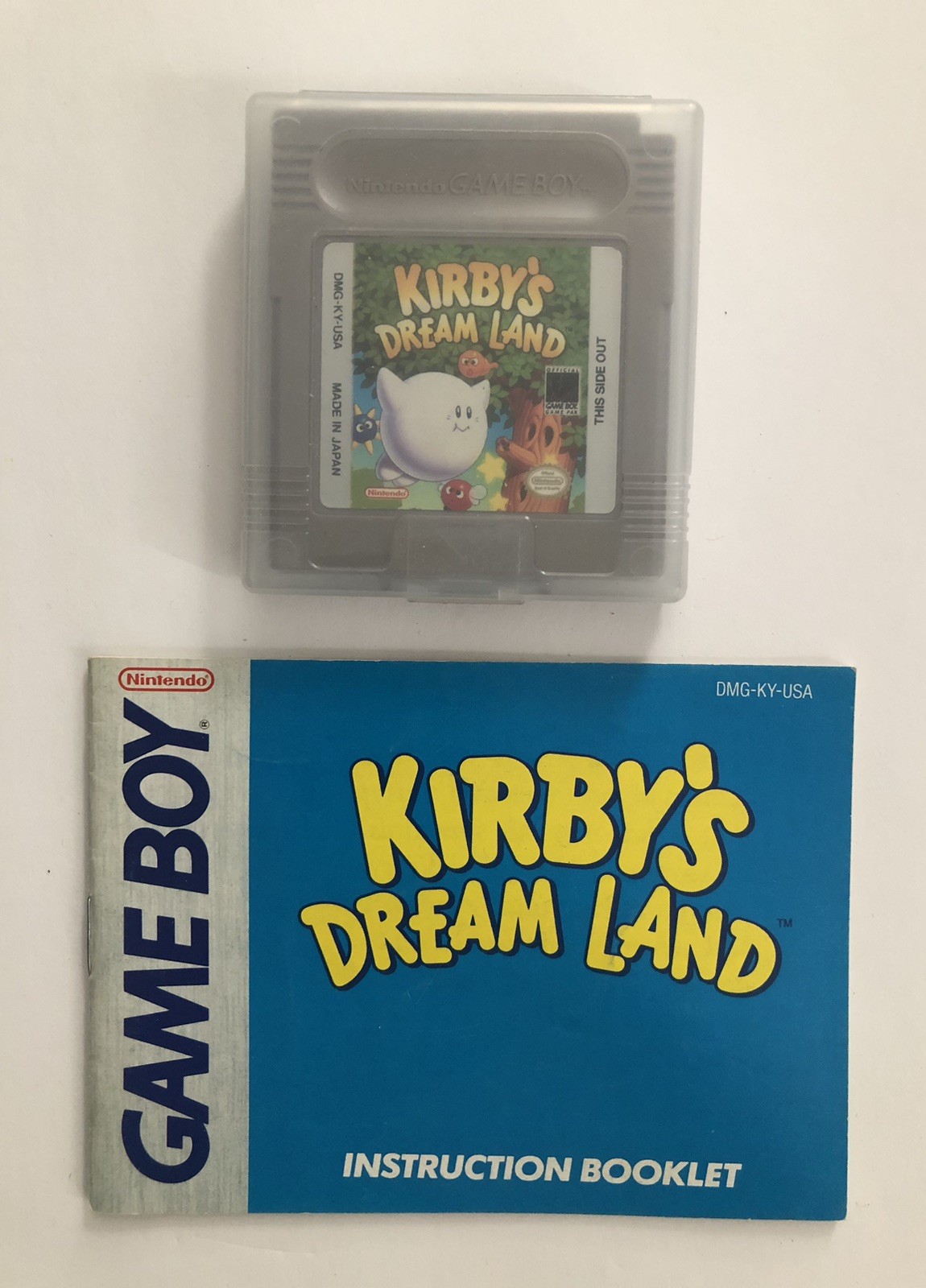 Nintendo Game Boy 1992 Kirby’s Dream Land Game, Case & Instruction Manual
