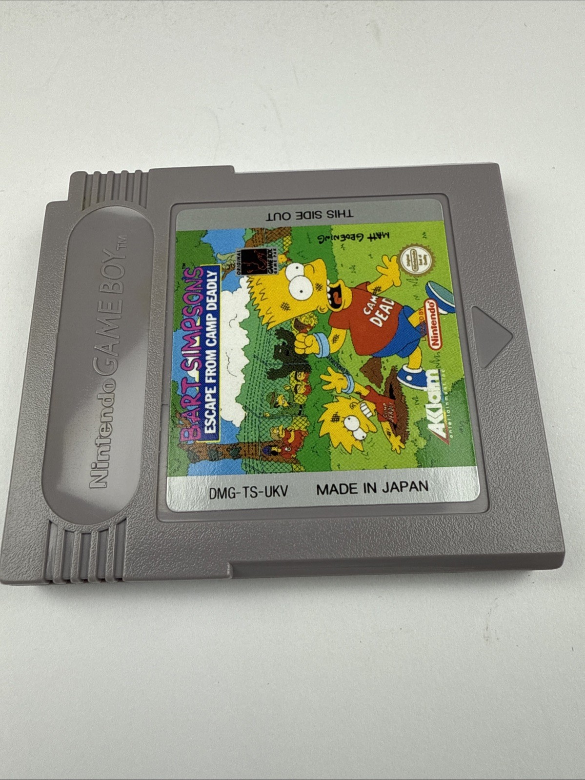 Bart Simpson’s Escape From Camp Deadly (Nintendo Game Boy) Authentic TESTED