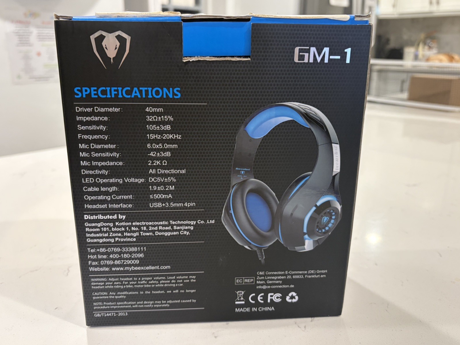 Beexcellent GM-1 Gaming Headset with Surround Sound & Noise-Isolation Microphone