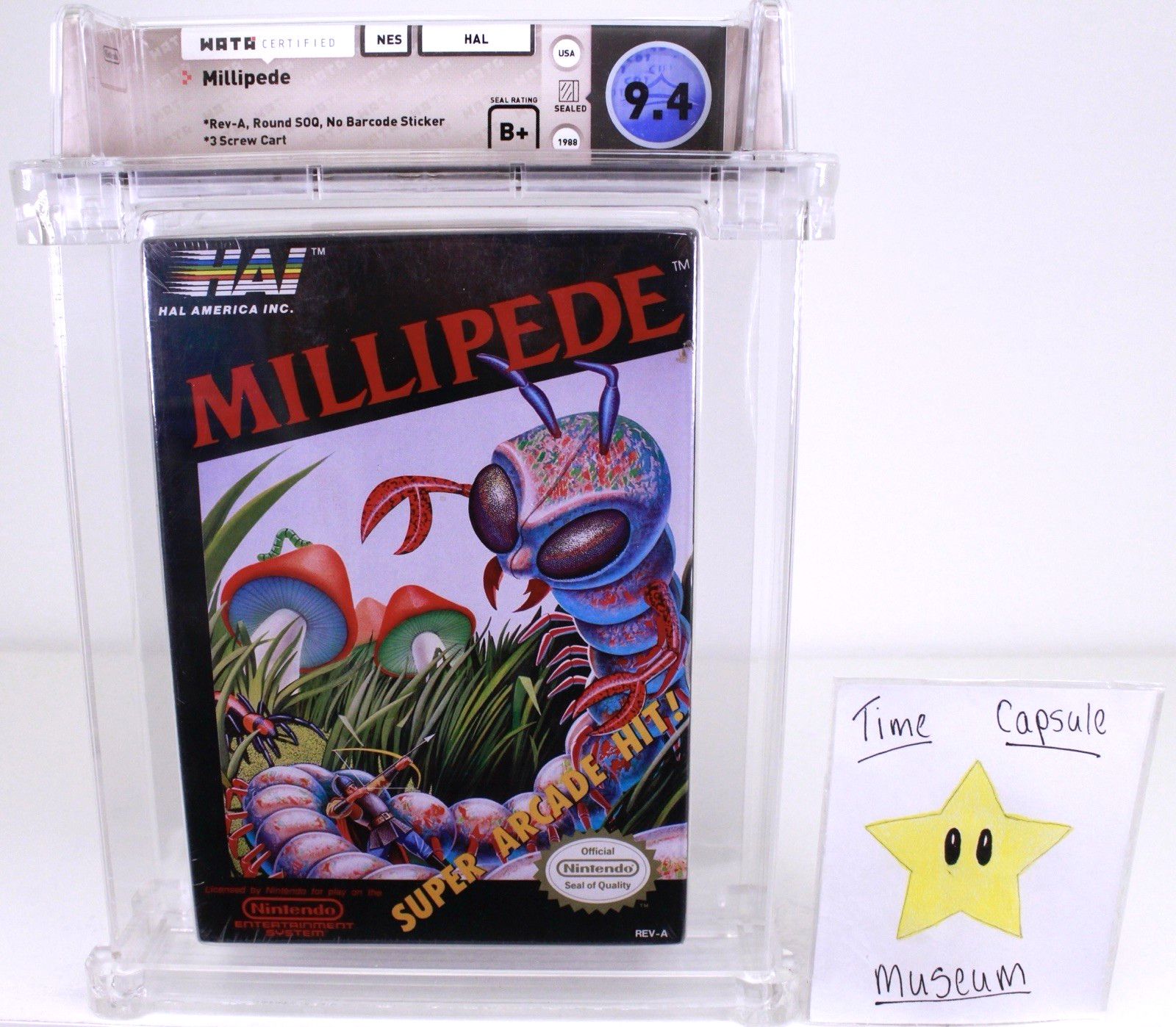 Millipede Nintendo NES Brand New 1988 Factory Sealed Oval Seal WATA 9.4 B+