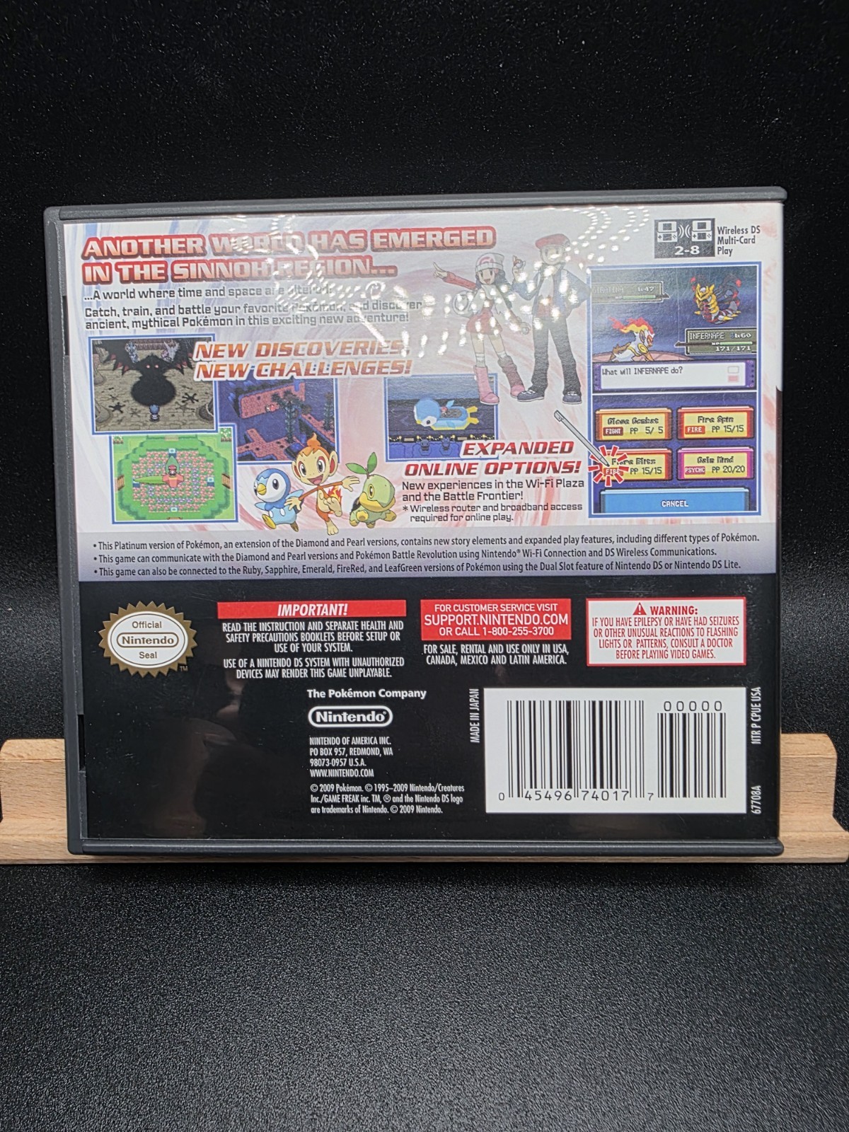 Pokemon Platinum Version Authentic Nintendo DS CIB Complete In Box W/ Manual