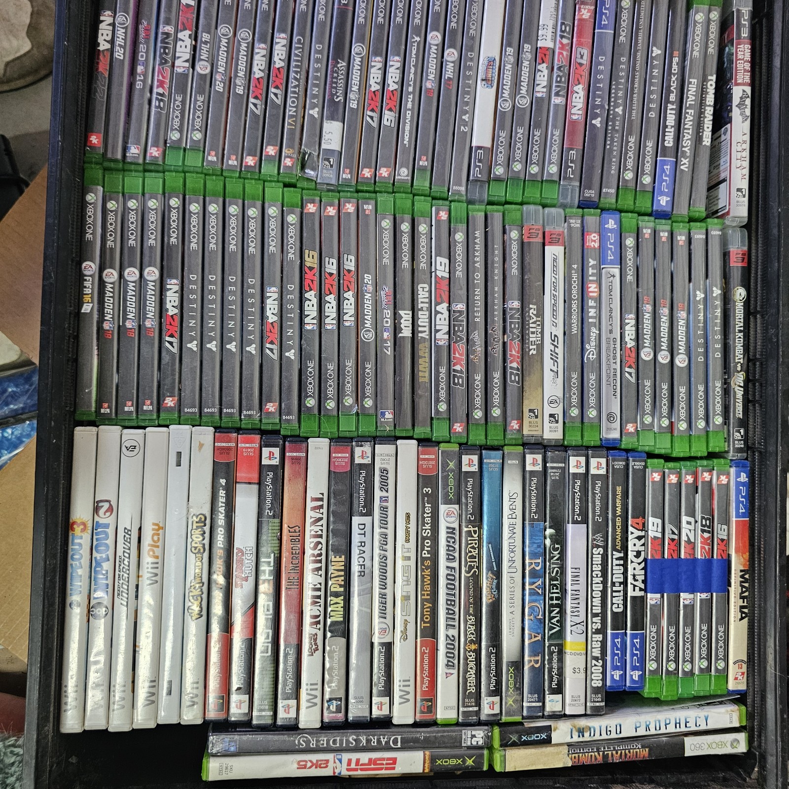 Video Games Lot Of 171 Plus XBox 360 Console. PS1,2,3,4 XBox, 360, One, Wii,PC
