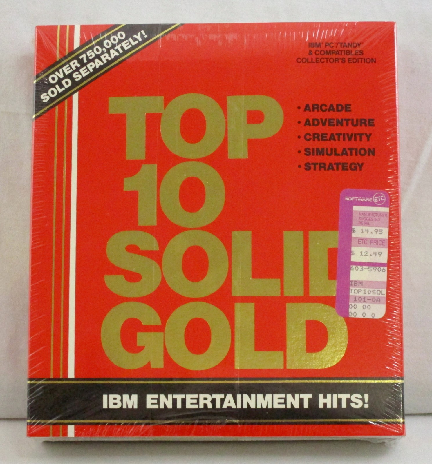 Top 10 Solid Gold Vintage Computer Game Collection PC 5.25″ Cosmi 1989 SEALED