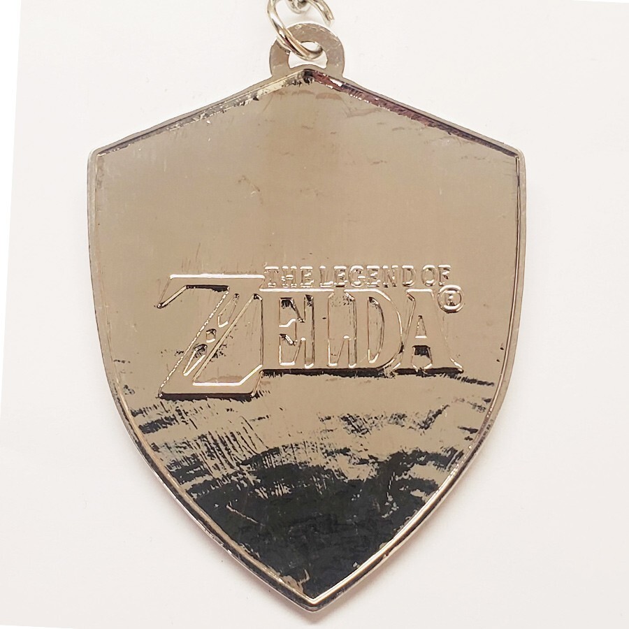 Zelda keychain metal blue Hyrule shield backpack hanger clip accessory gift ▲▲▲