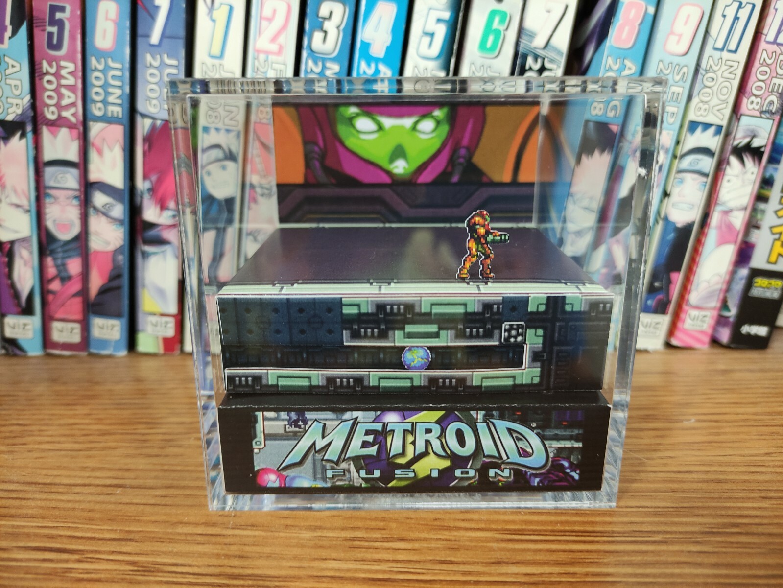 Metroid Fusion Samus SAX Handmade Diorama – Gameboy / Retro Gaming Cube – Fanart