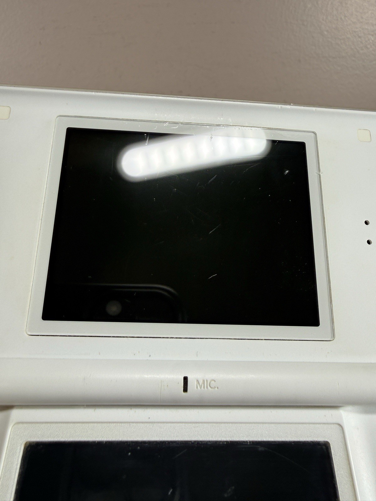 Nintendo DS Lite White Handheld System Only TESTED! *Rough Shape*
