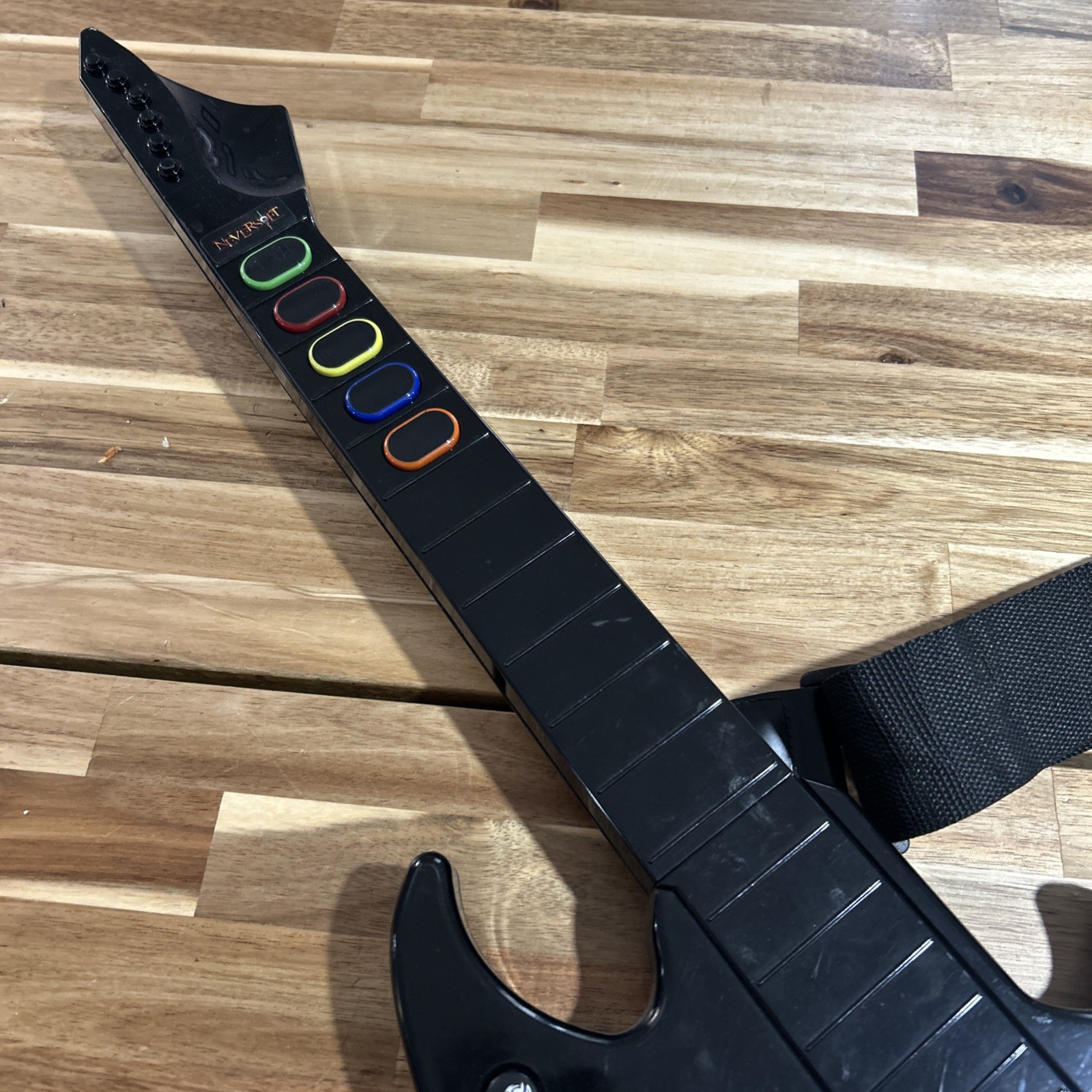 PS3 RT3300 React Black Wireless Guitar NO DONGLE Play Station 3