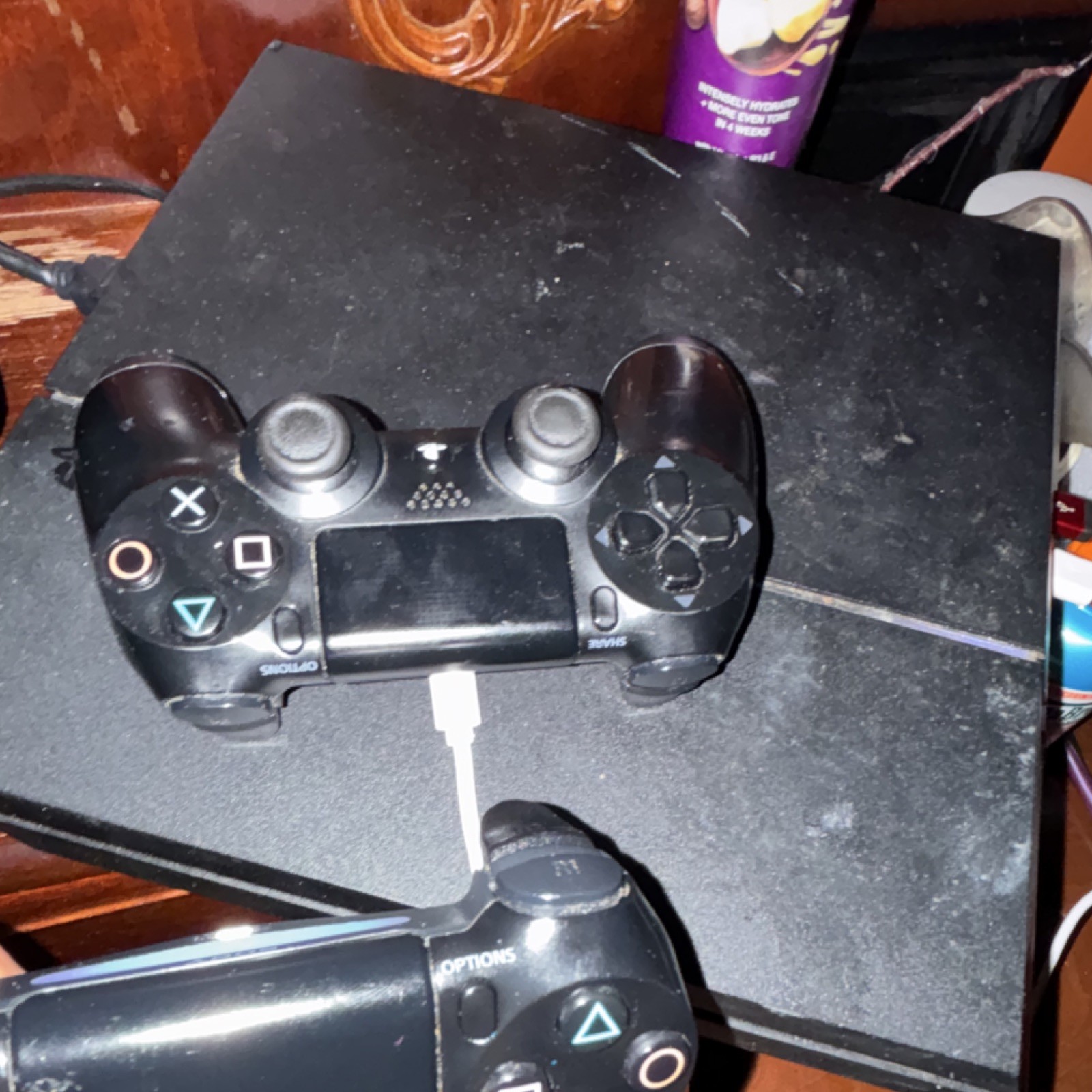 Sony PlayStation 4 Black Console with Wi-Fi Capability & DualShock 4 Controllers